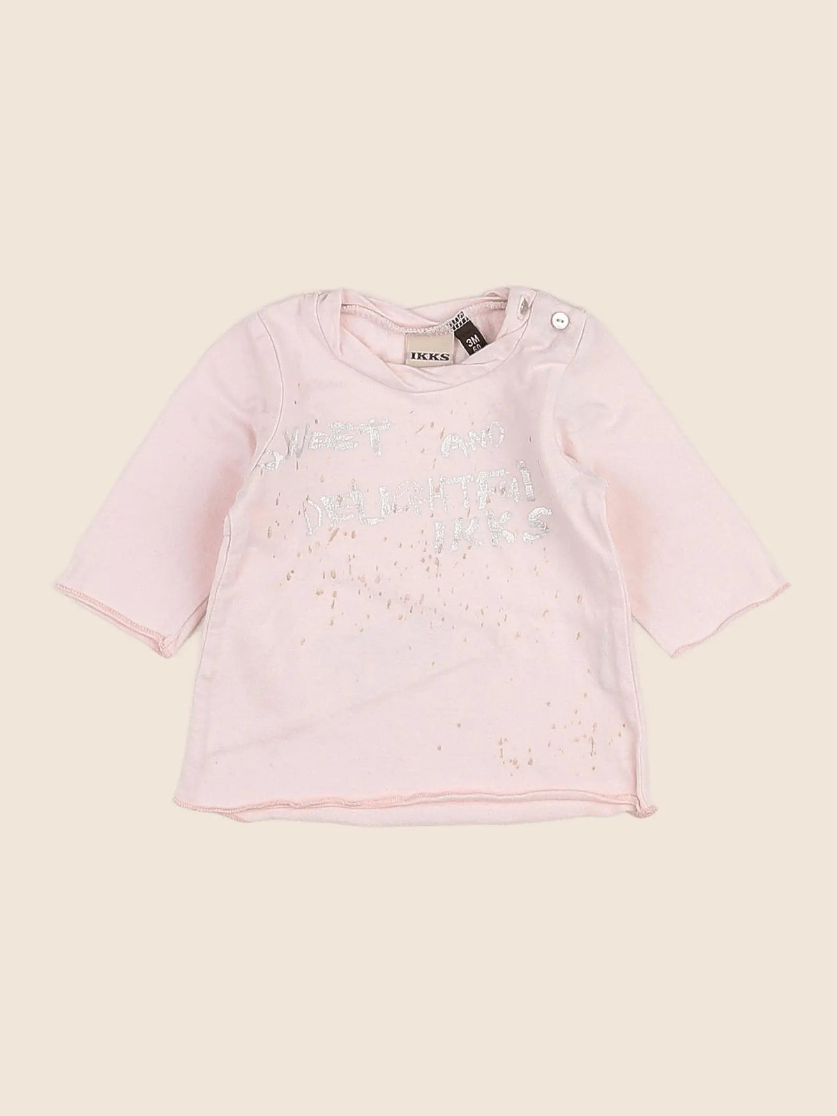 IKKS - tee-shirt rose - 3 mois