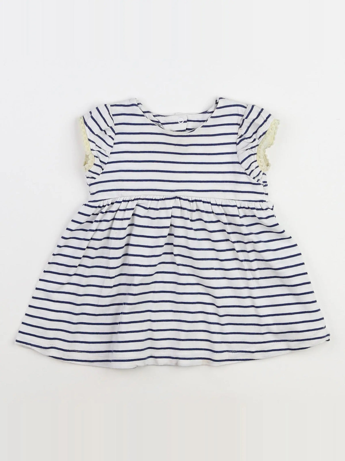 Vertbaudet - robe blanc - 12 mois