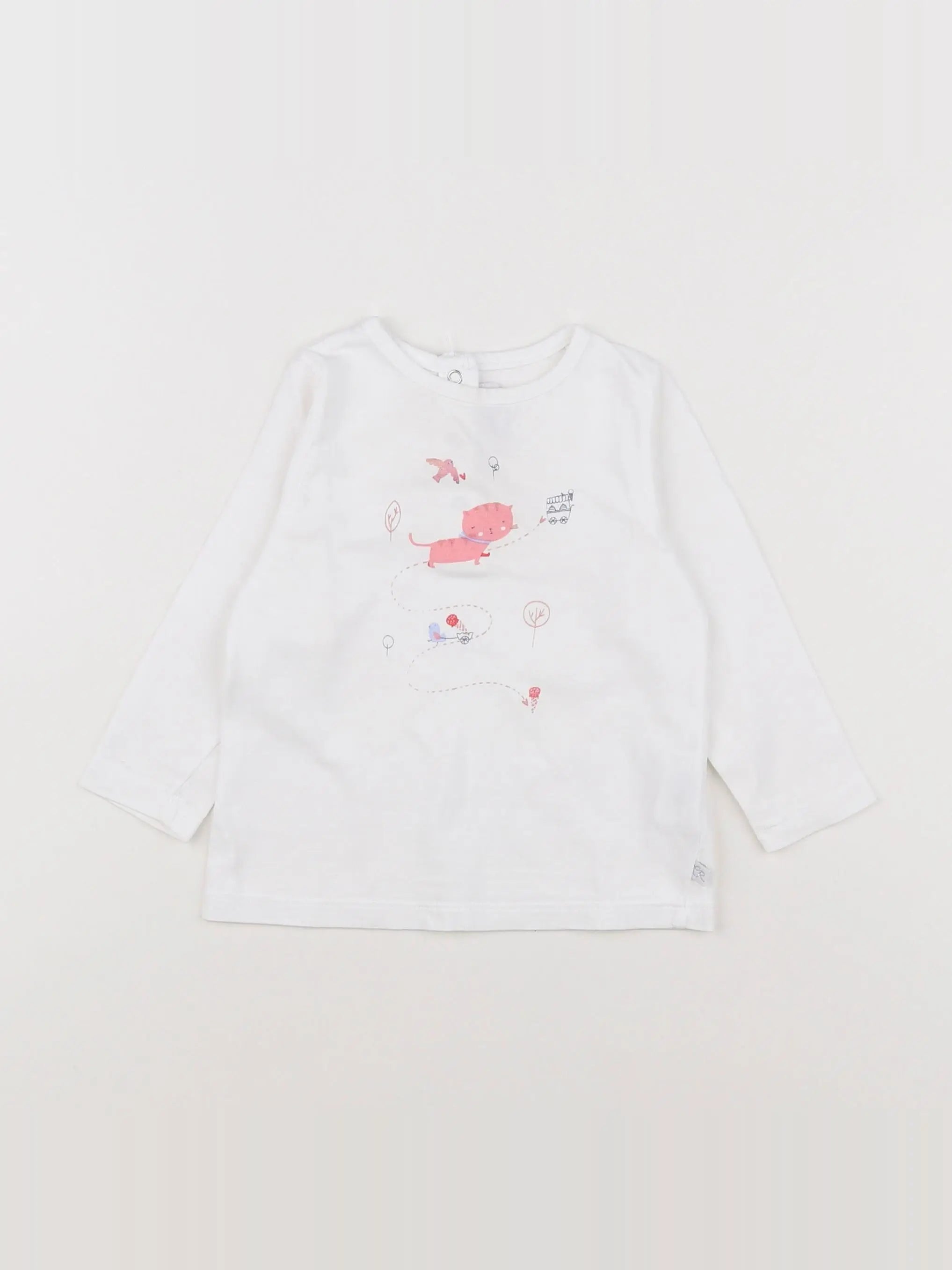 Cadet Rousselle - tee-shirt blanc - 12 mois