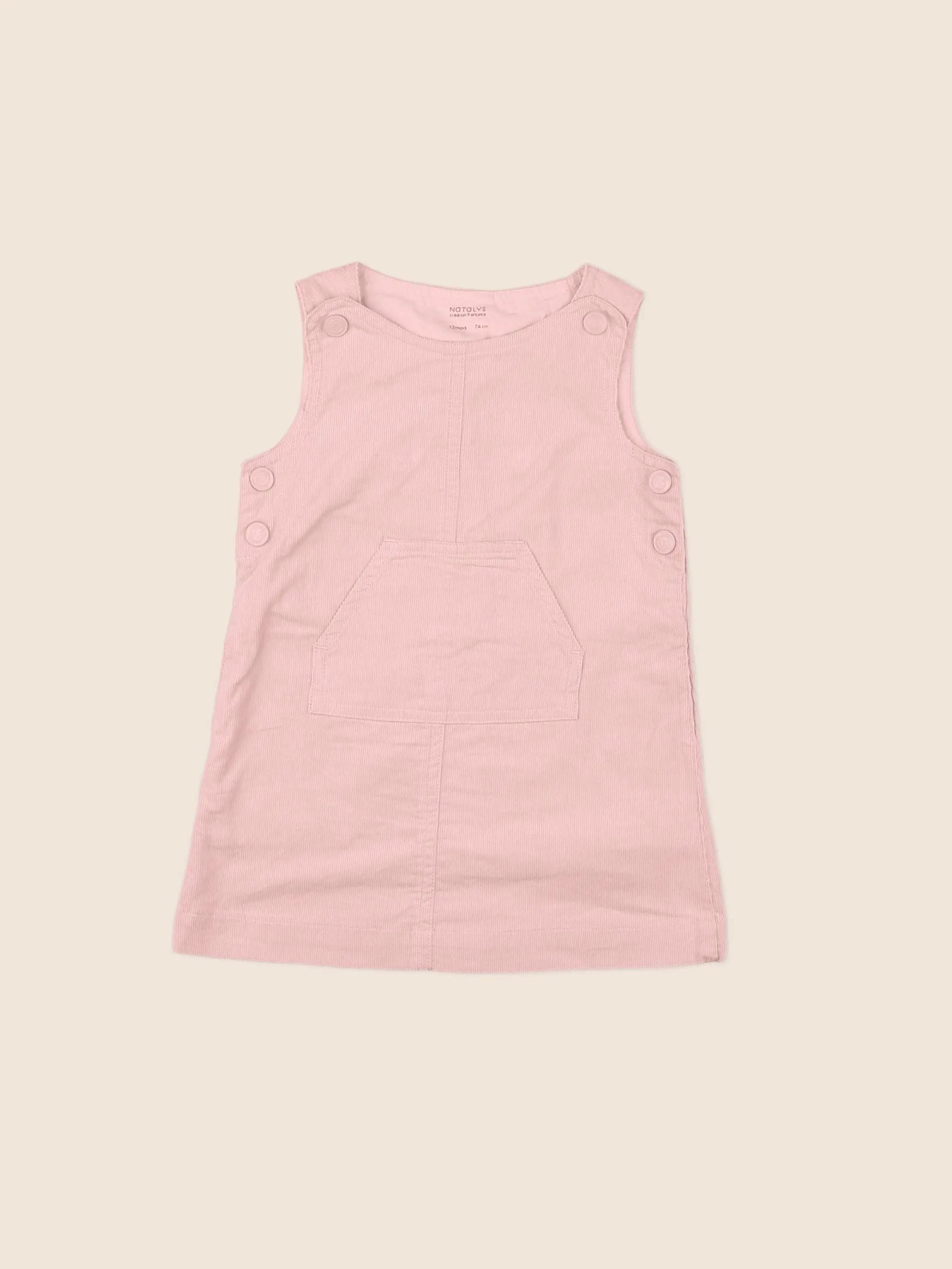 Natalys - robe rose - 12 mois