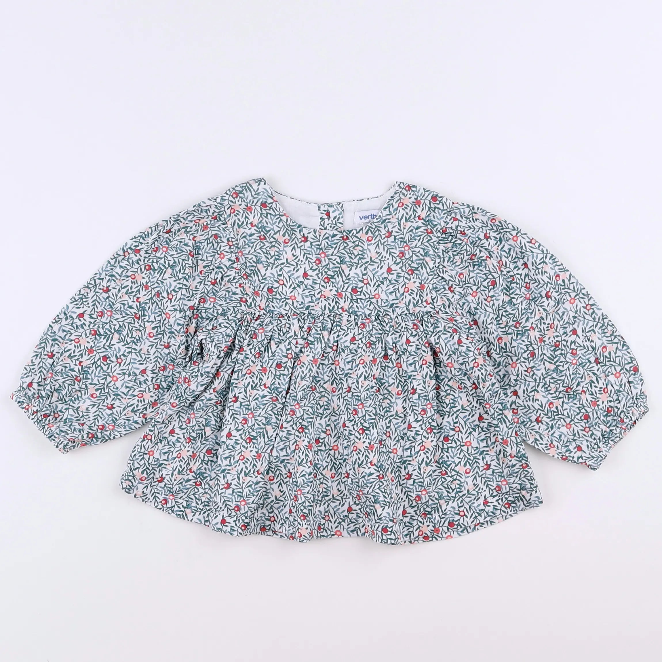 Vertbaudet - blouse multicolore - 12 mois