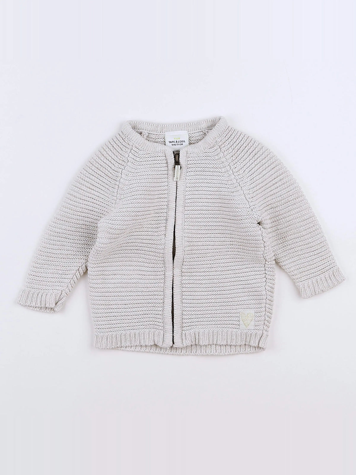 Tape à l'oeil - gilet beige, or - 9 mois