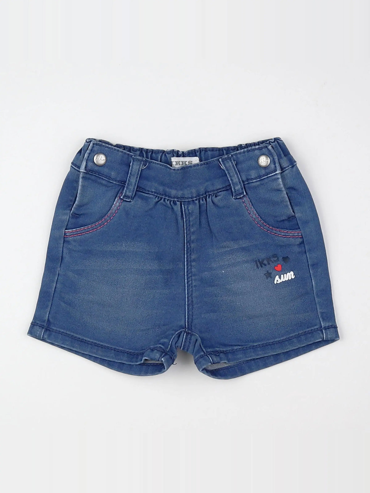 IKKS - short bleu - 12 mois