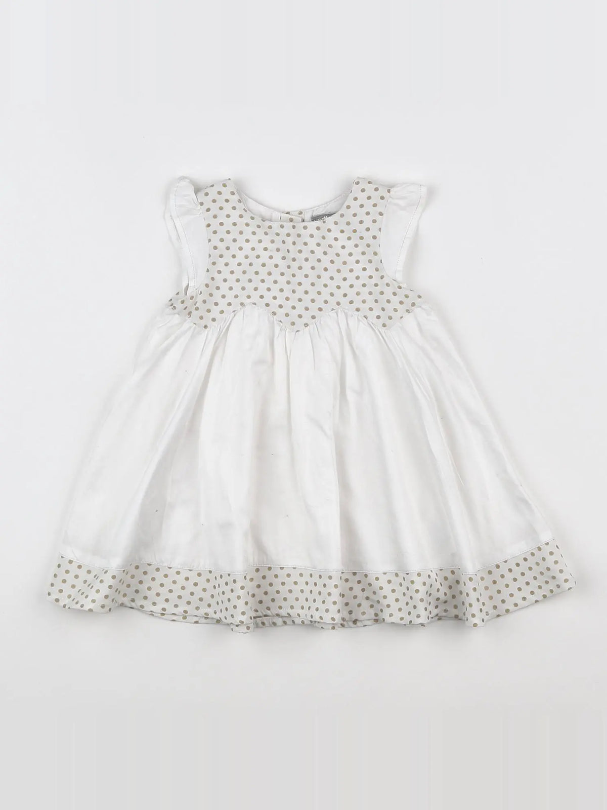 Vertbaudet - robe blanc - 9 mois