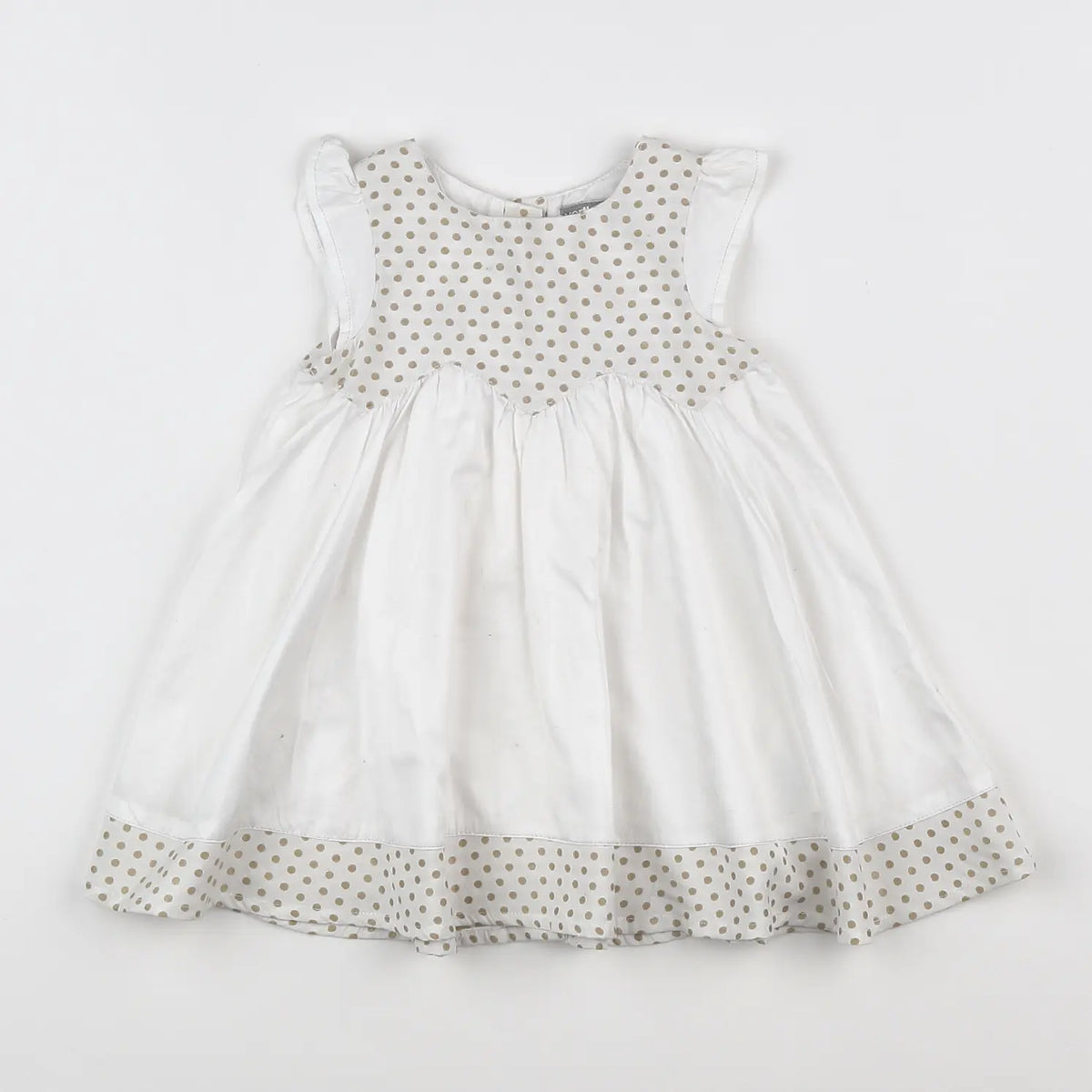 Vertbaudet - robe blanc - 9 mois