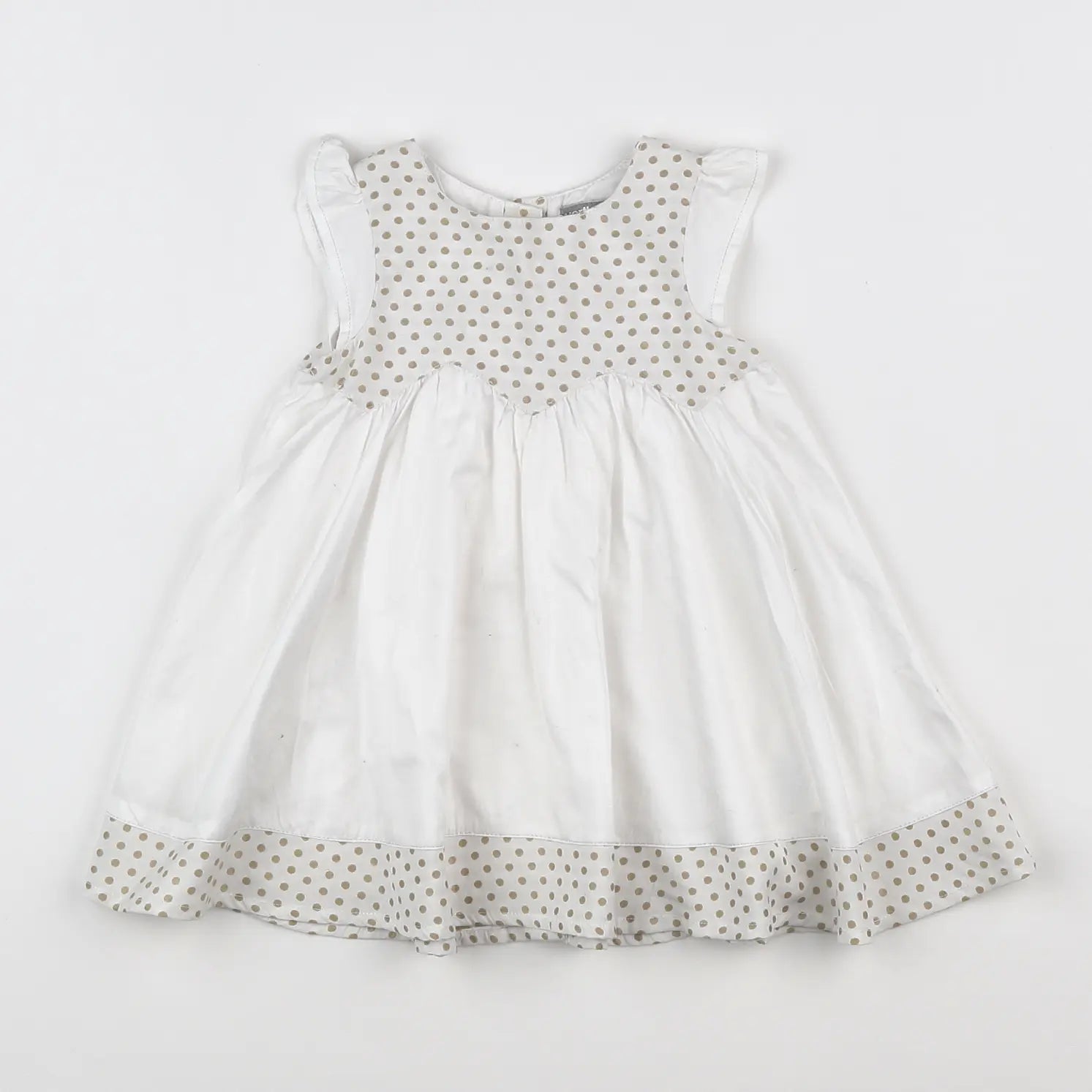 Vertbaudet - robe blanc - 9 mois