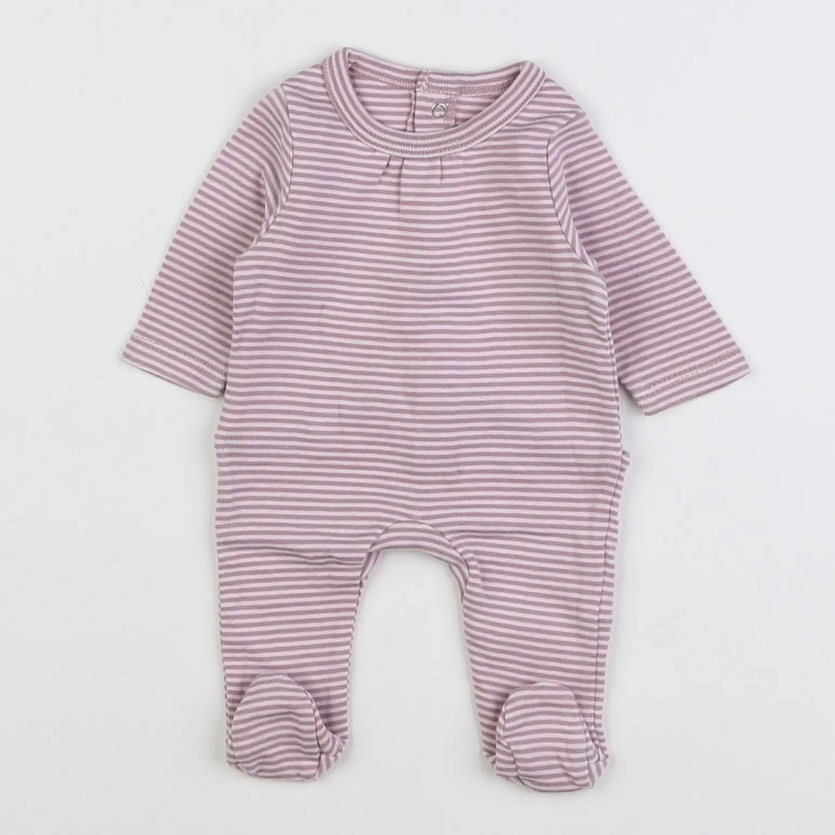 Vertbaudet - pyjama coton rose - 0 mois