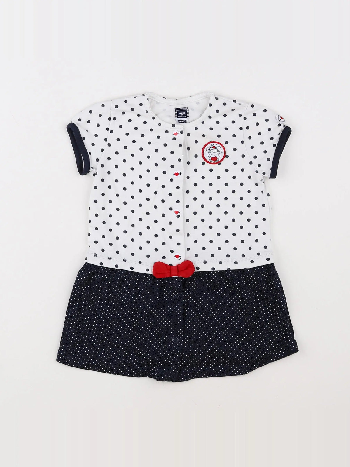 Terre de marins - robe bleu - 18 mois