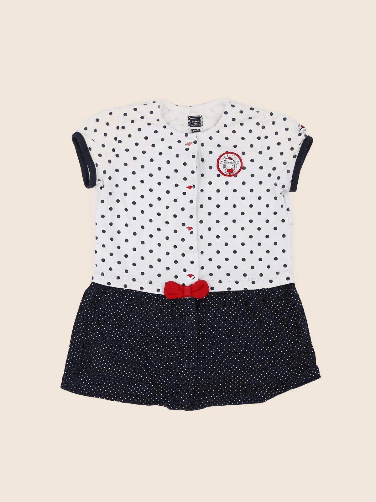 Terre de marins - robe bleu - 18 mois