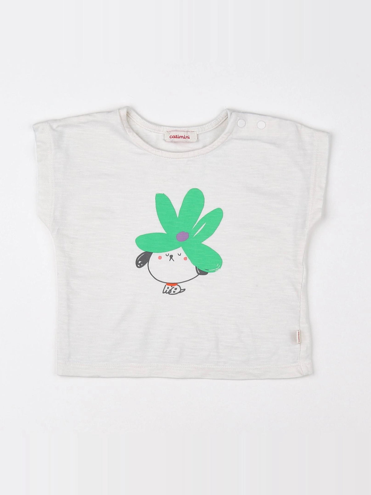 Catimini - tee-shirt beige - 9 mois