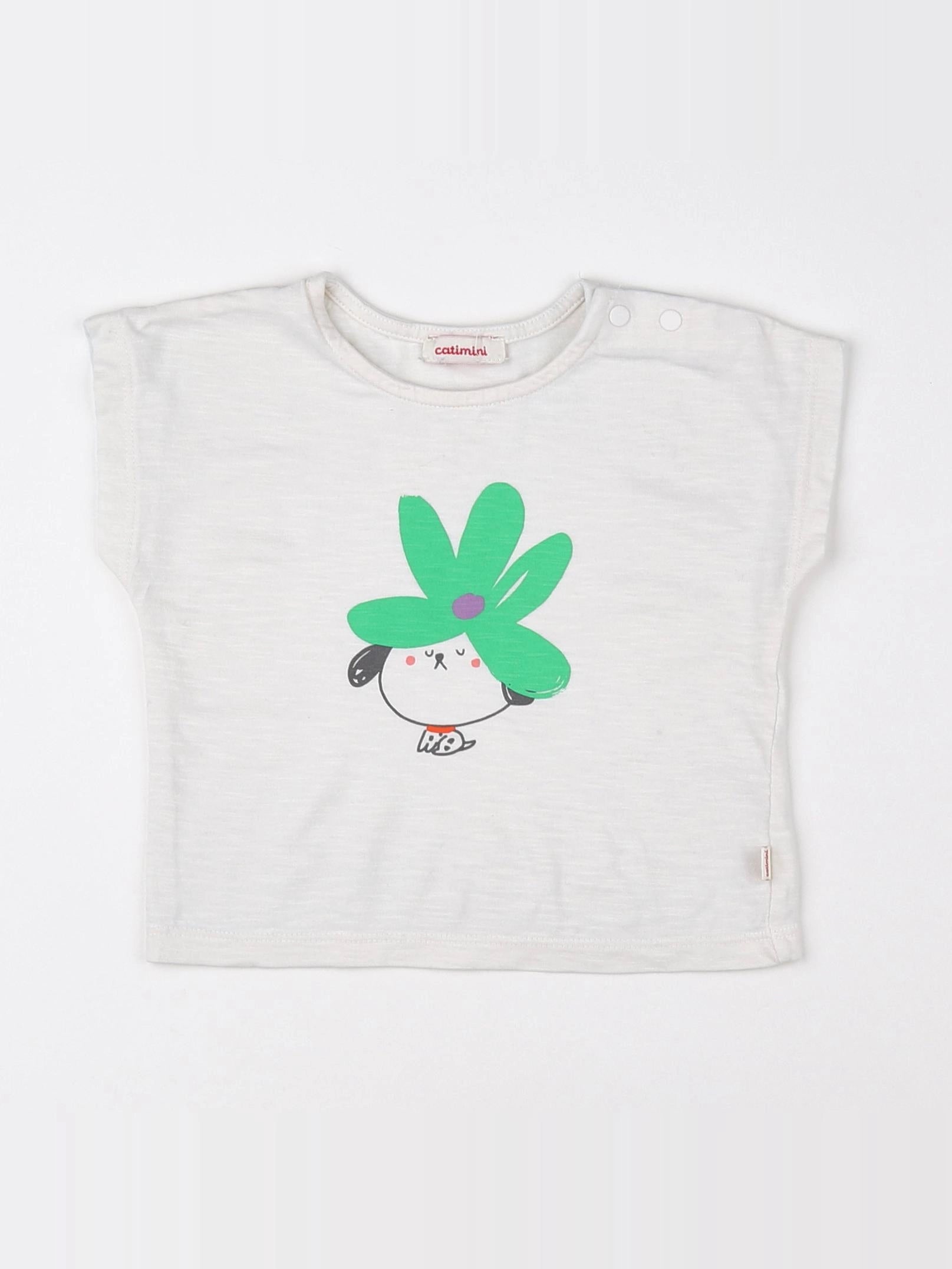 Catimini - tee-shirt beige - 9 mois