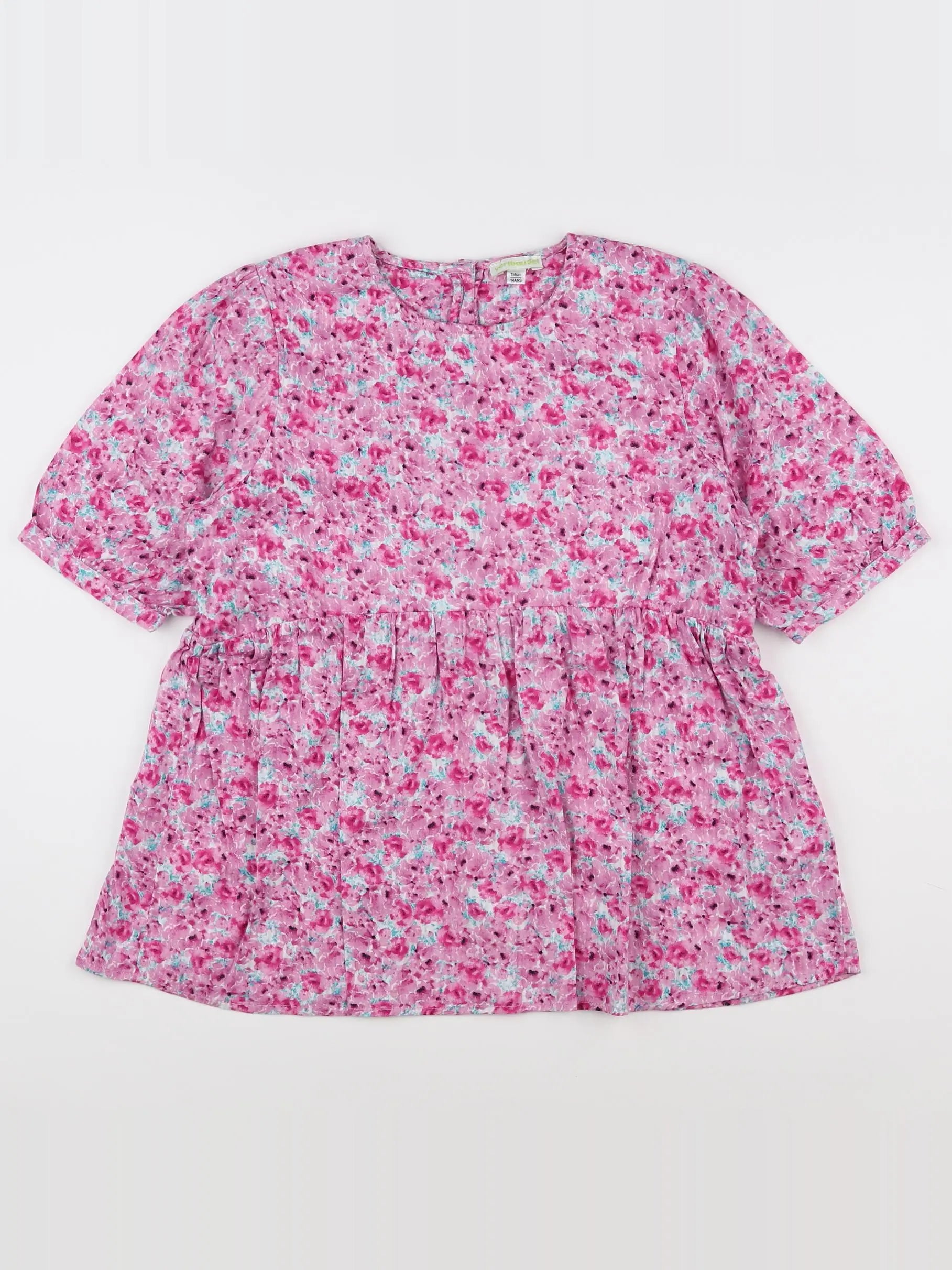 Vertbaudet - blouse rose - 14 ans