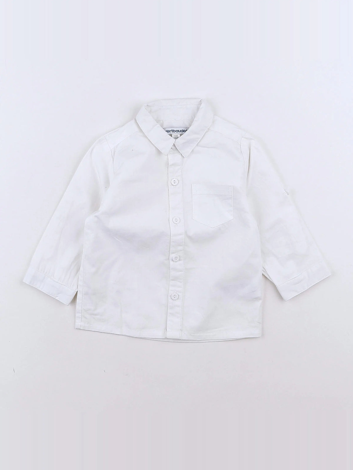 Vertbaudet - chemise blanc - 12 mois