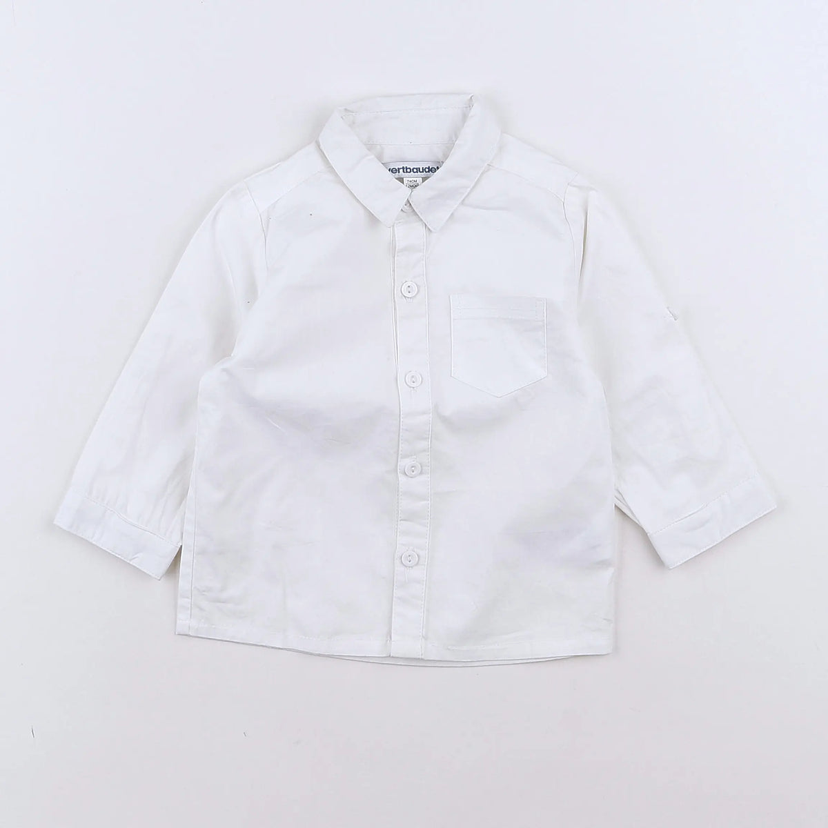 Vertbaudet - chemise blanc - 12 mois