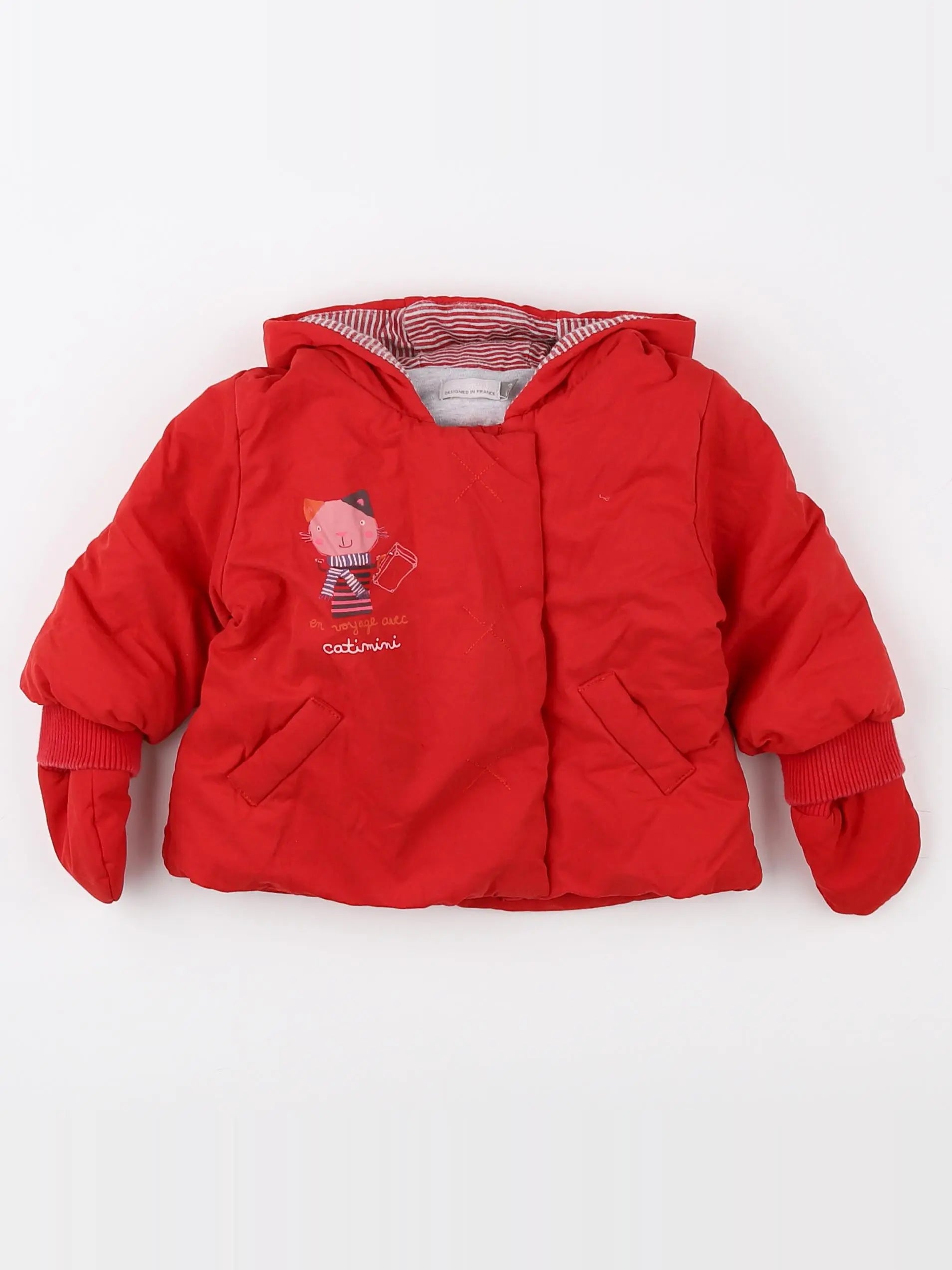 Catimini - doudoune rouge - 3 mois