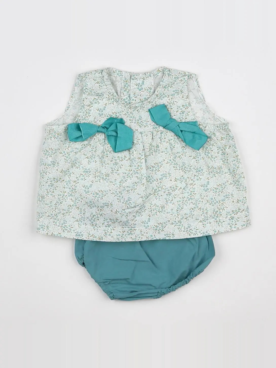Lola Palacios - ensemble bleu, blanc - 6 mois