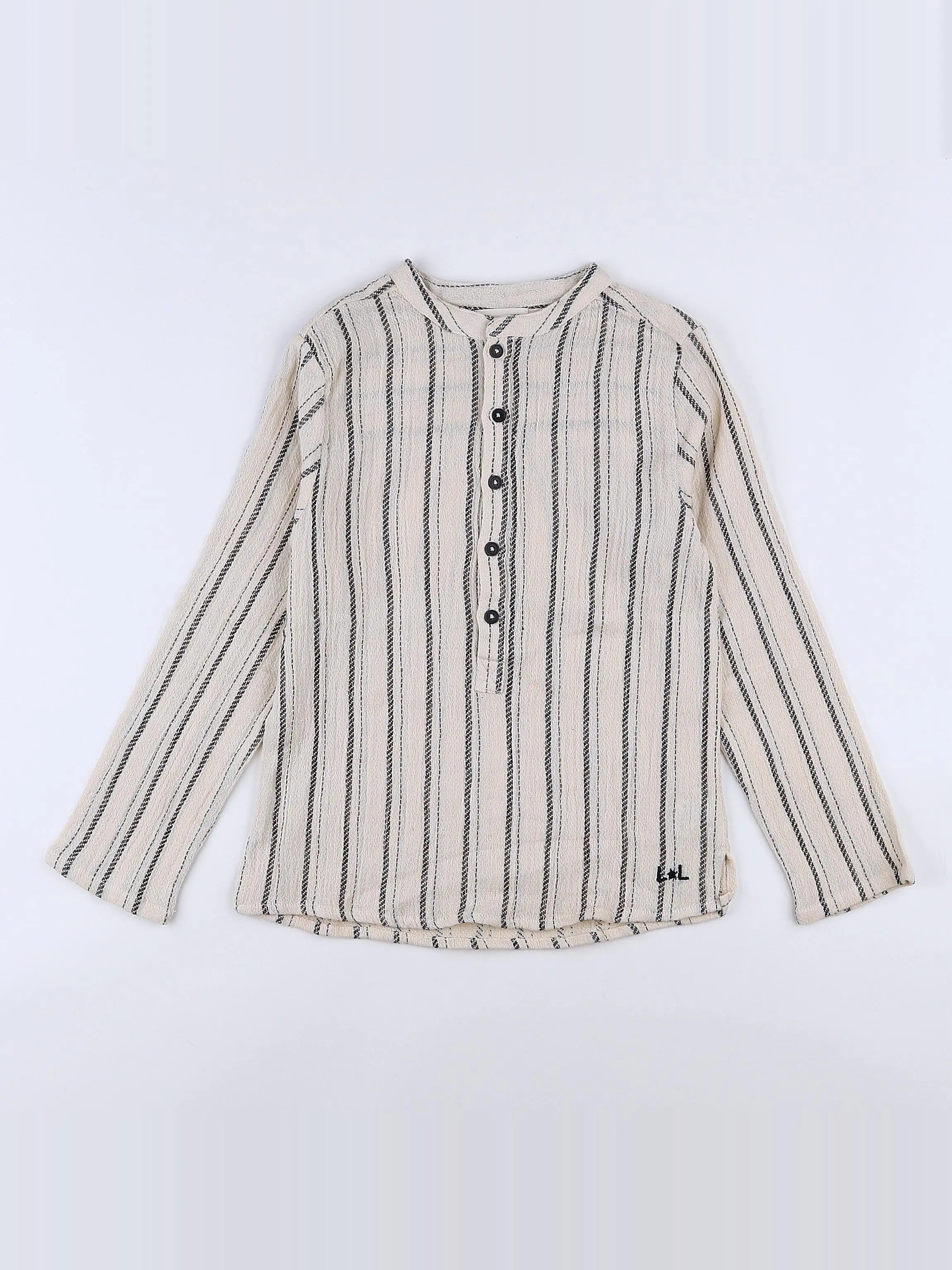 Louis Louise - chemise beige - 8 ans