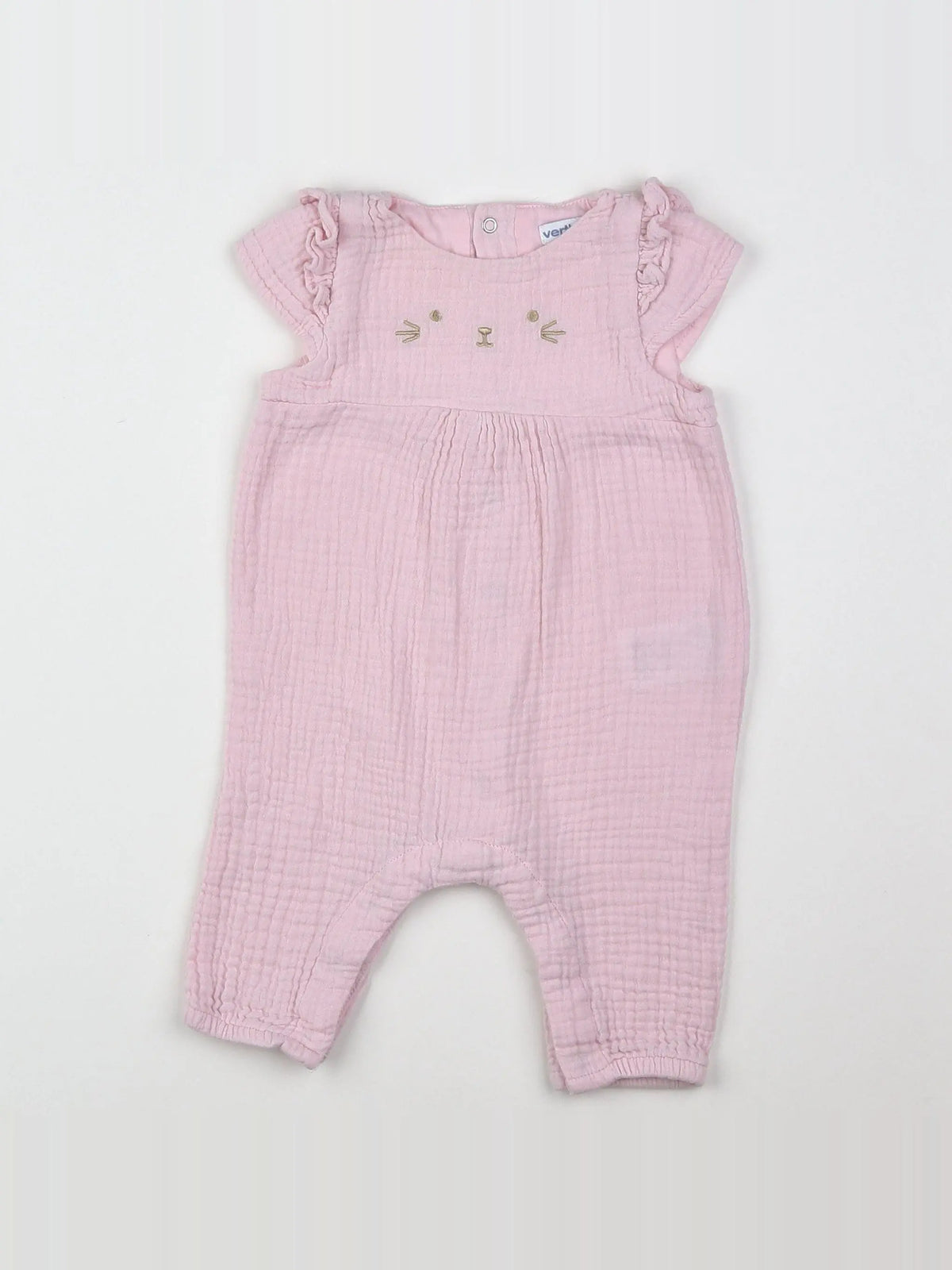 Vertbaudet - combinaison rose - 3 mois