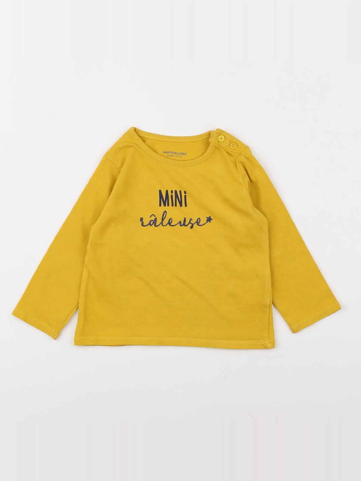 Vertbaudet - tee-shirt jaune - 9 mois