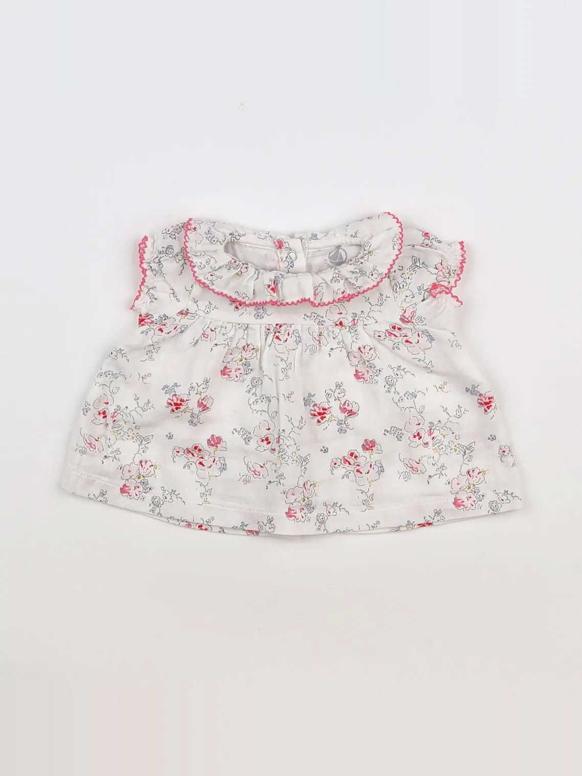 Petit Bateau - blouse blanc - 3 mois