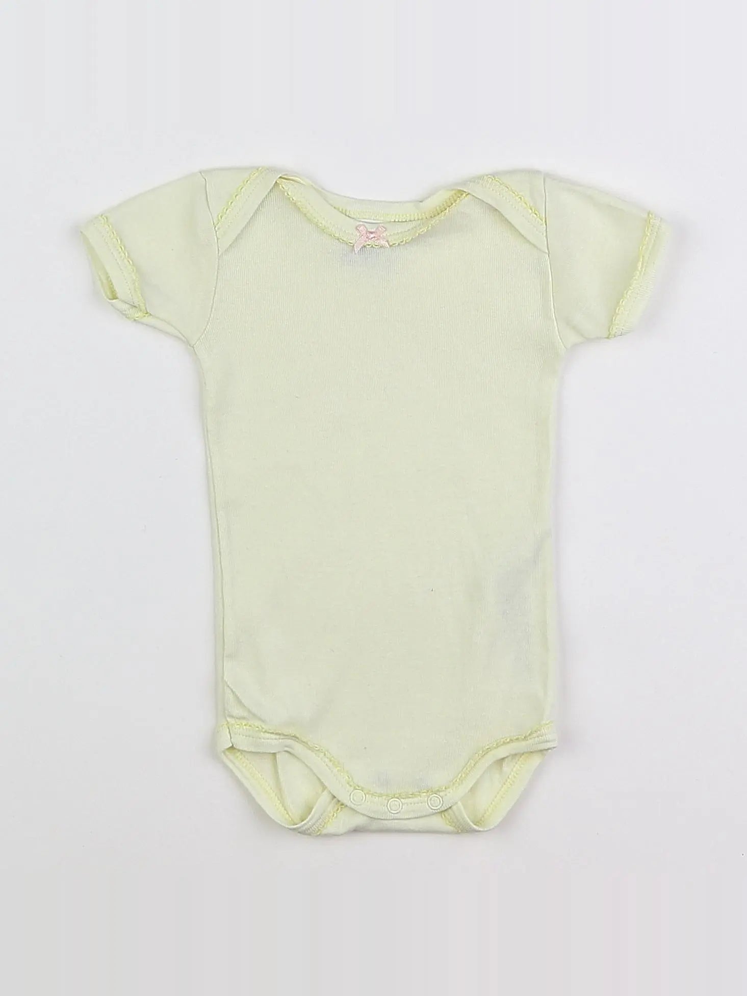 Petit Bateau - body jaune - 3 mois
