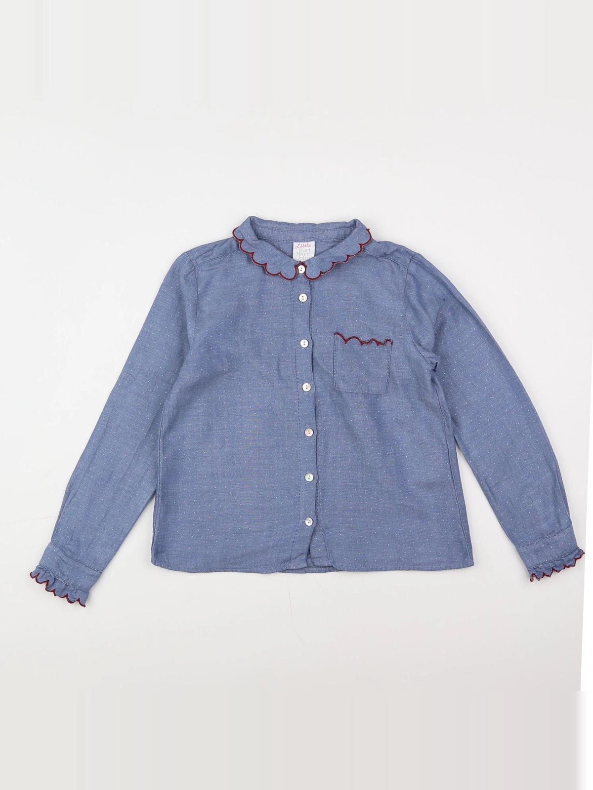 Little marc jacobs - blouse bleu, rouge - 8 ans