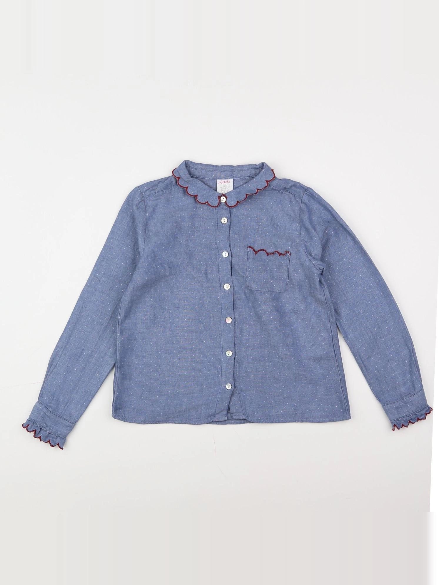 Little marc jacobs - blouse bleu, rouge - 8 ans