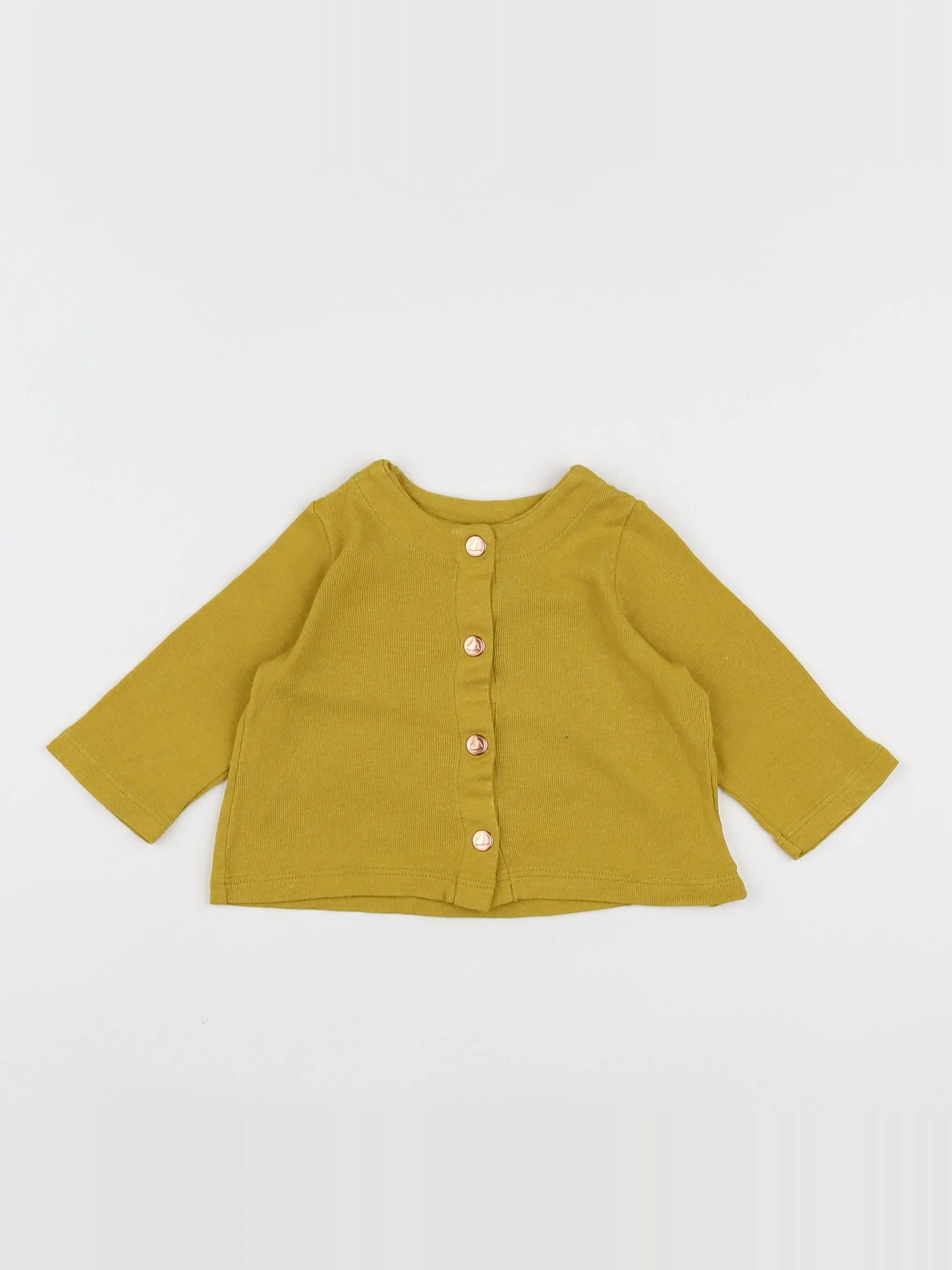 Petit Bateau - tee-shirt jaune - 3 mois