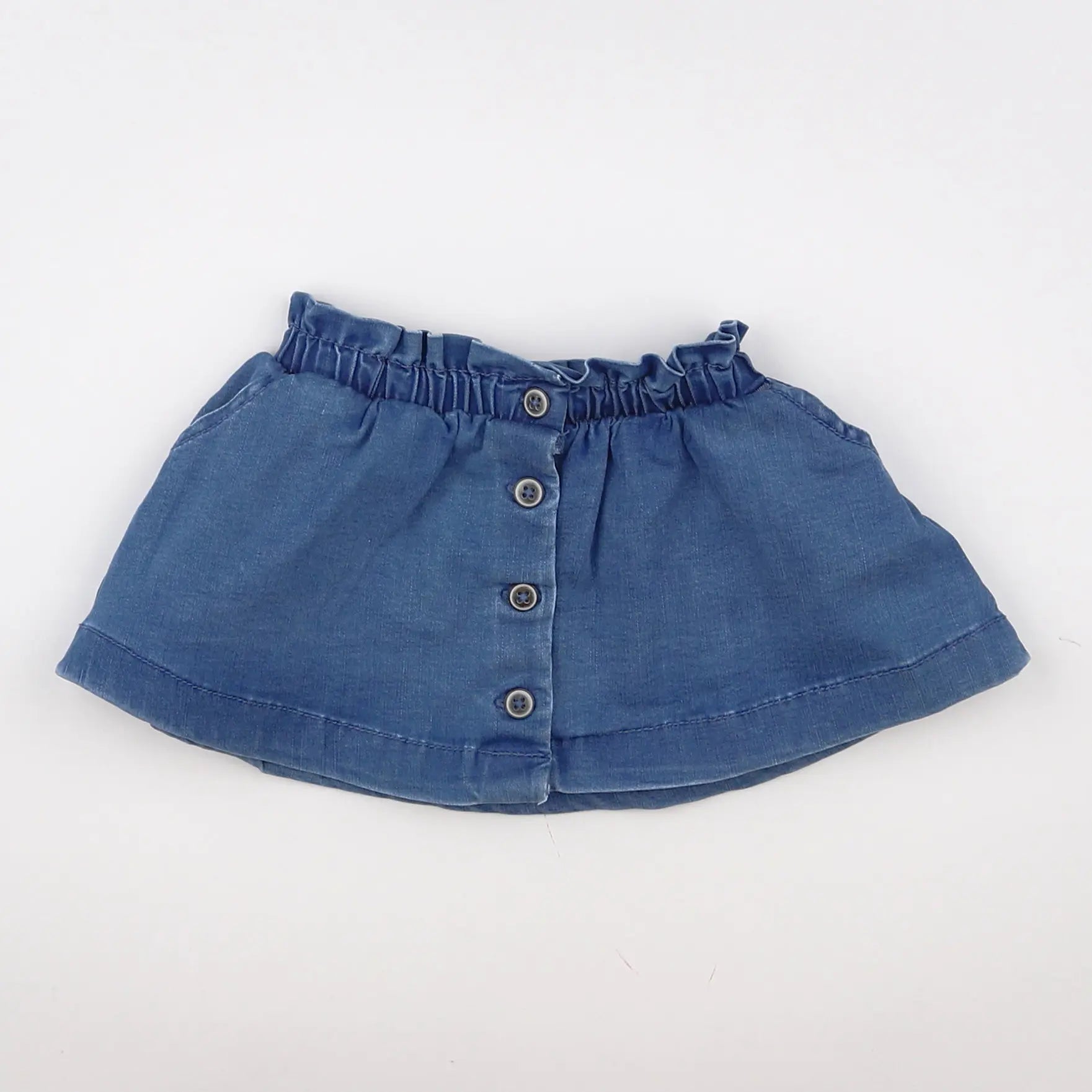 Vertbaudet - jupe bleu - 9 mois