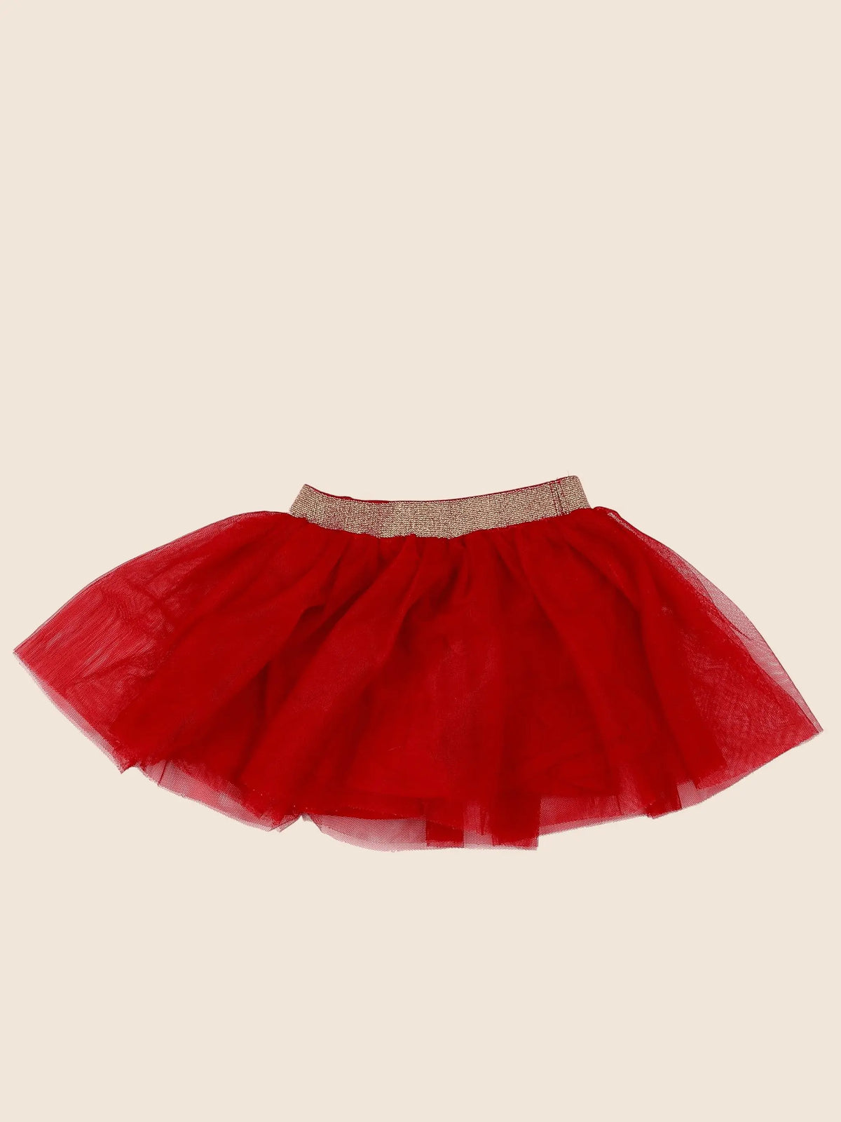 Vertbaudet - jupe rouge - 18 mois