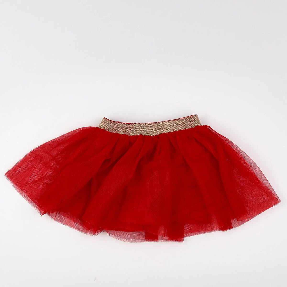 Vertbaudet - jupe rouge - 18 mois