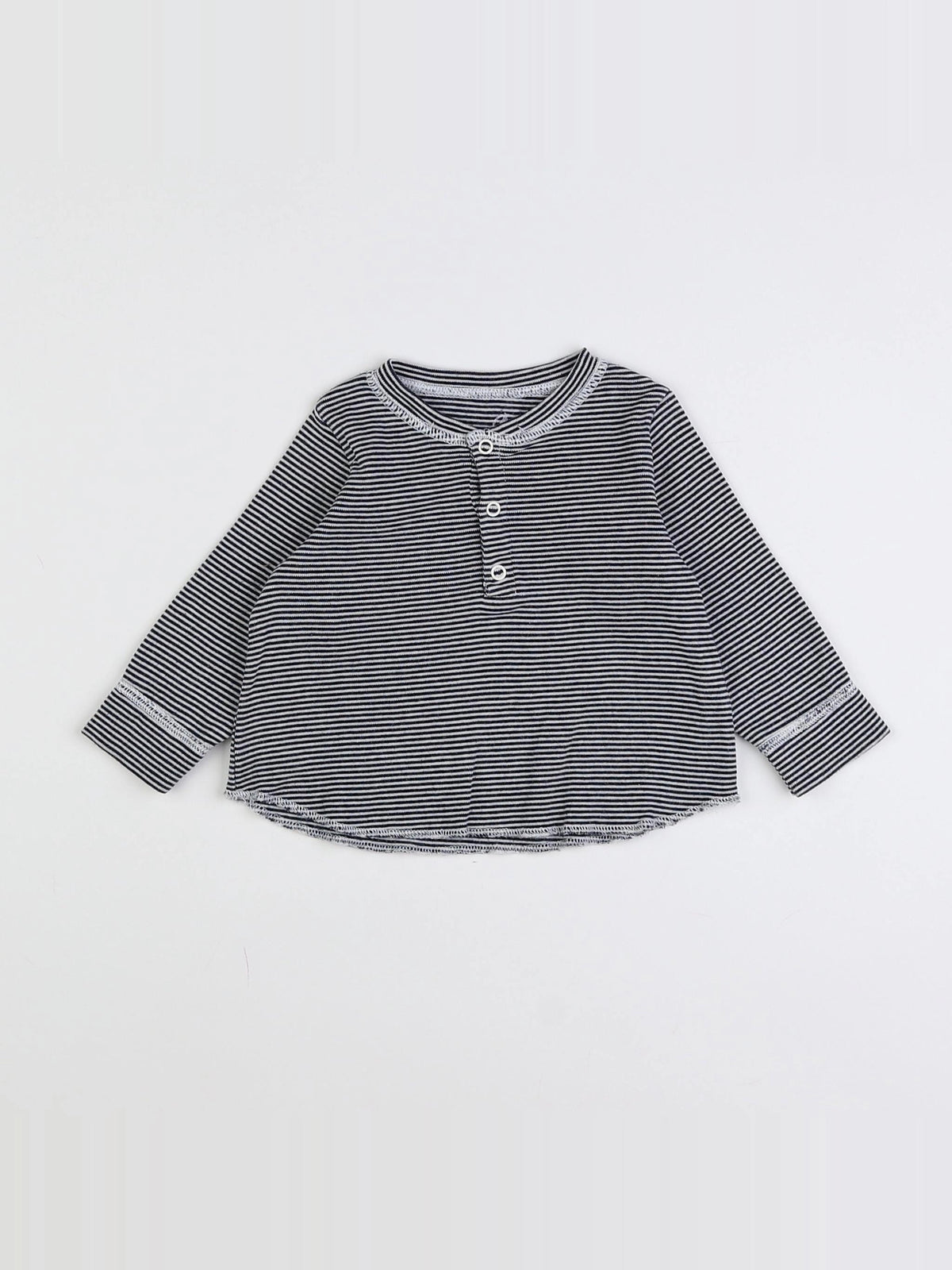 Petit Bateau - tee-shirt bleu - 6 mois