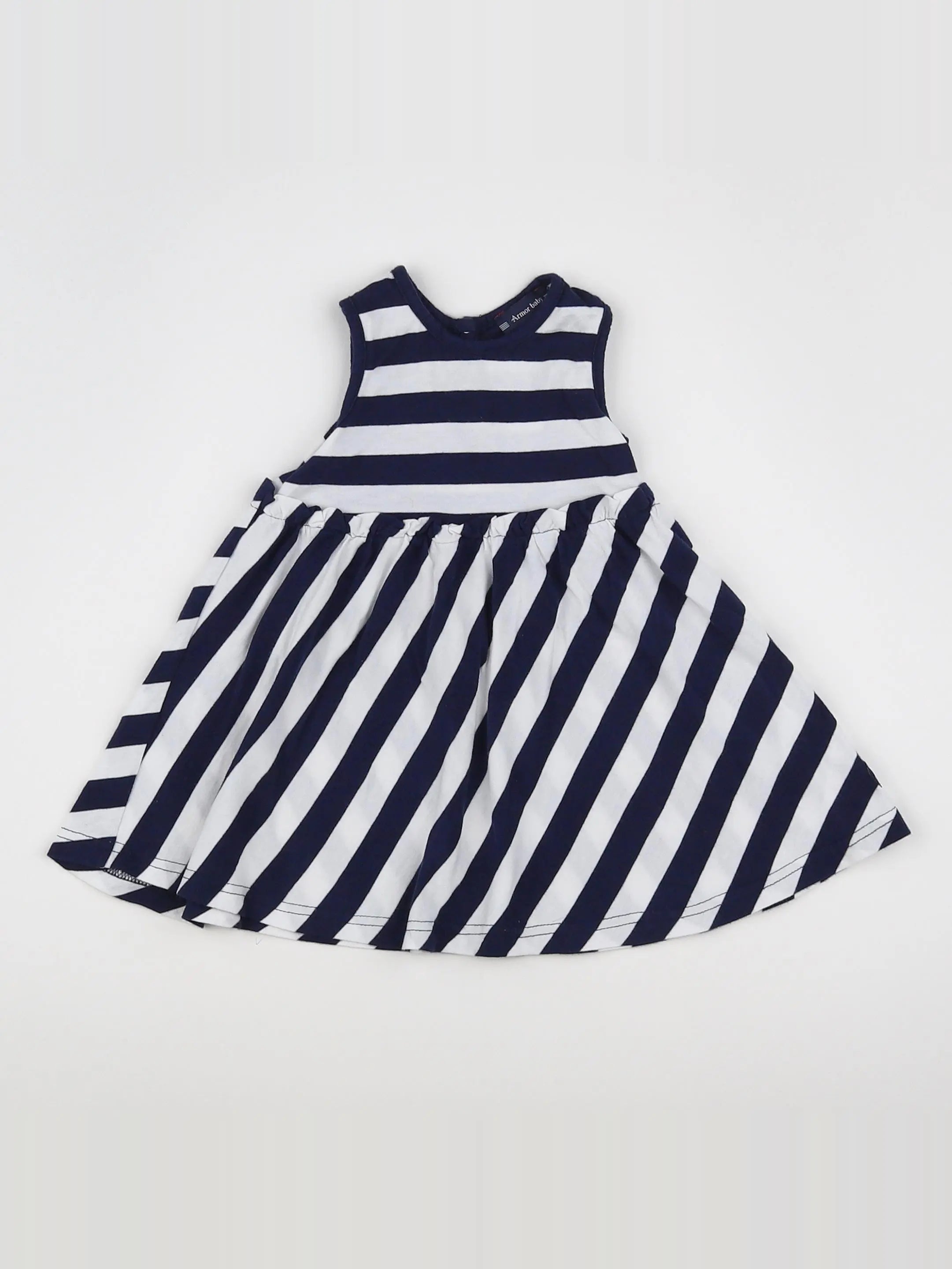 Armor Lux - robe bleu, blanc - 6 mois