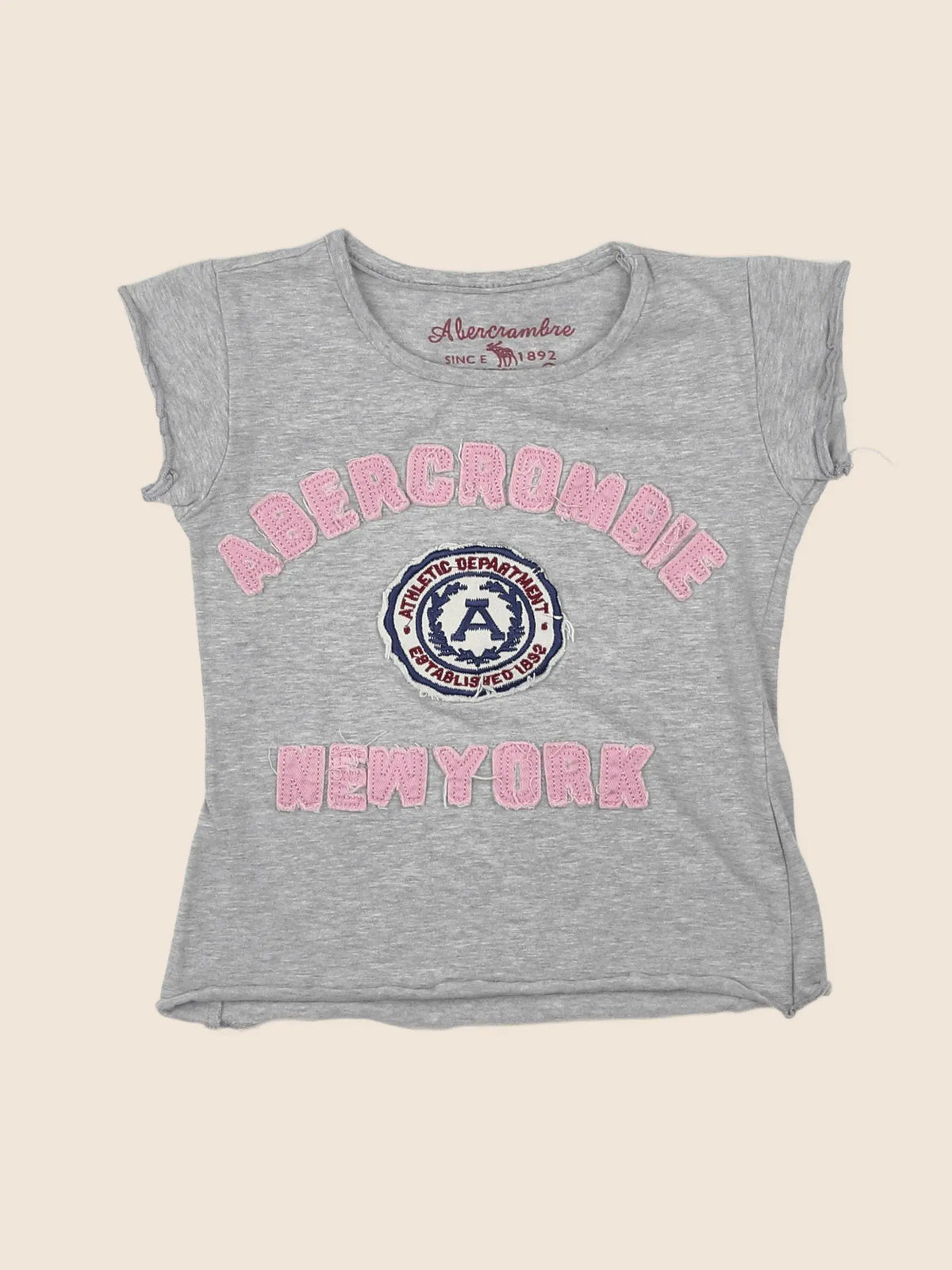 Abercrombie - tee-shirt gris - 12/18 mois