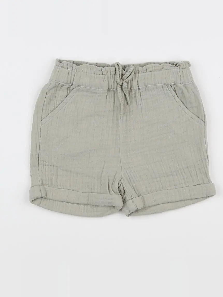 Vertbaudet - short vert - 9 mois
