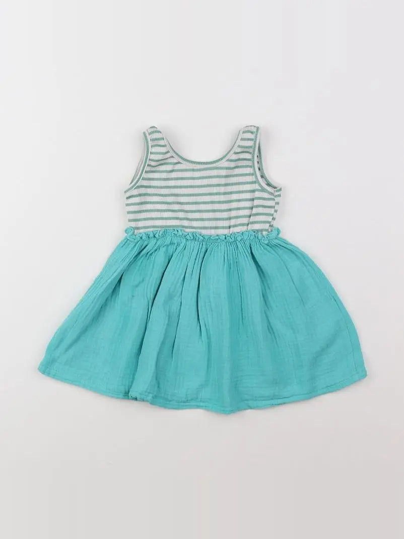 Zara - robe bleu - 9/12 mois