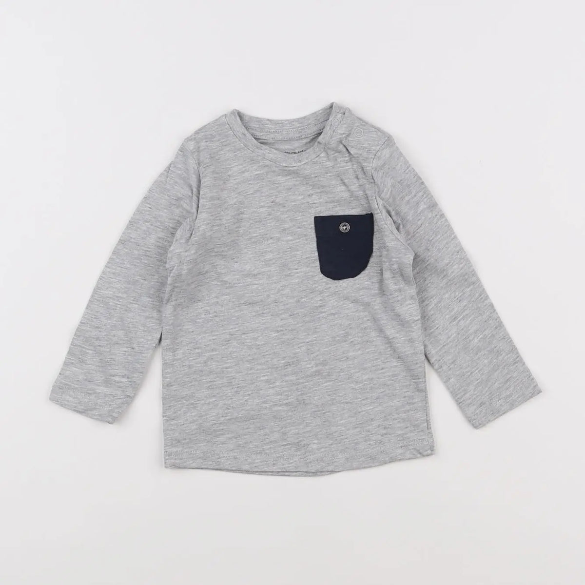 Vertbaudet - tee-shirt gris - 9 mois
