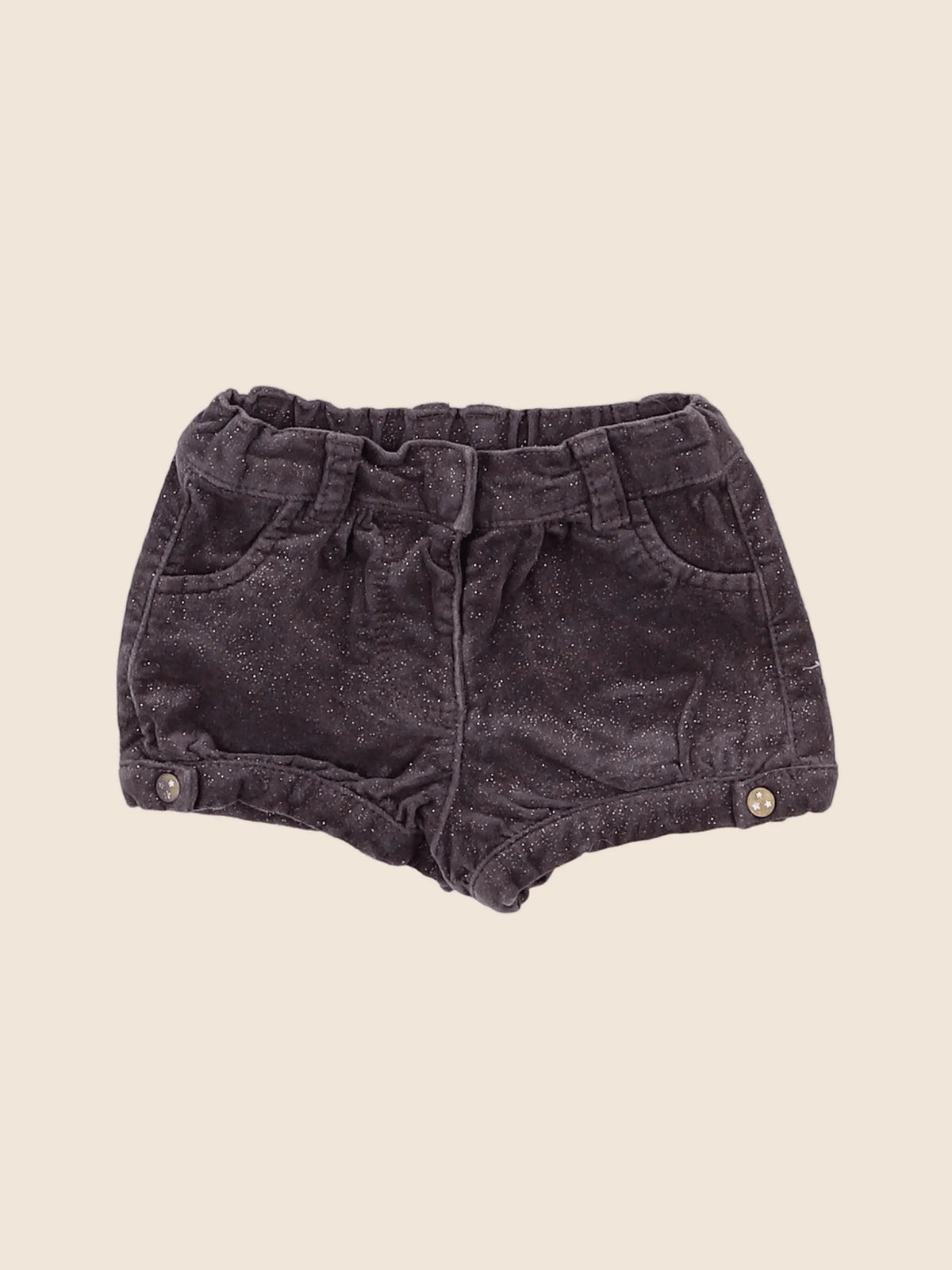 Tape à l'oeil - short marron, or - 3 mois