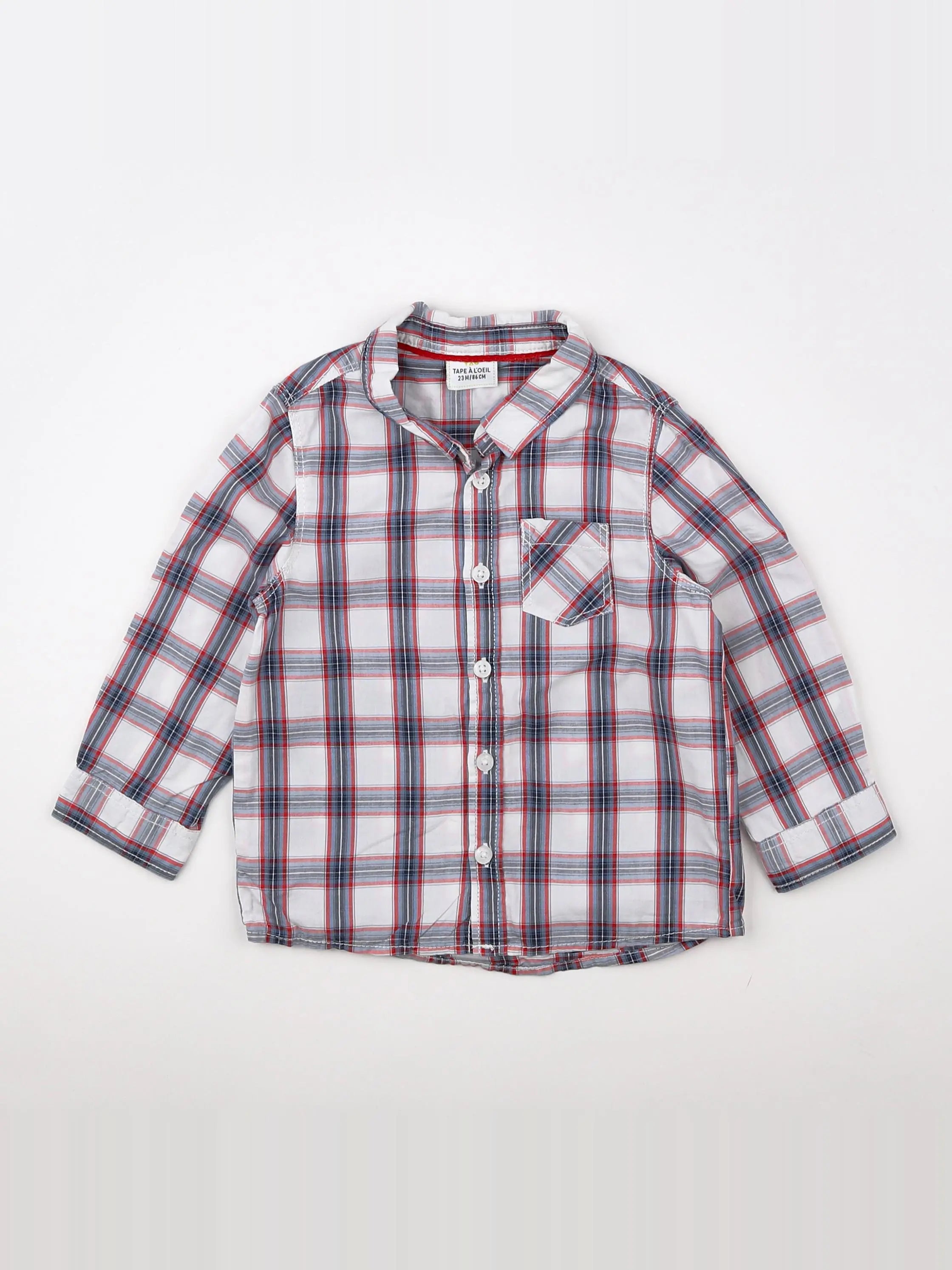 Tape à l'oeil - chemise bleu - 2 ans