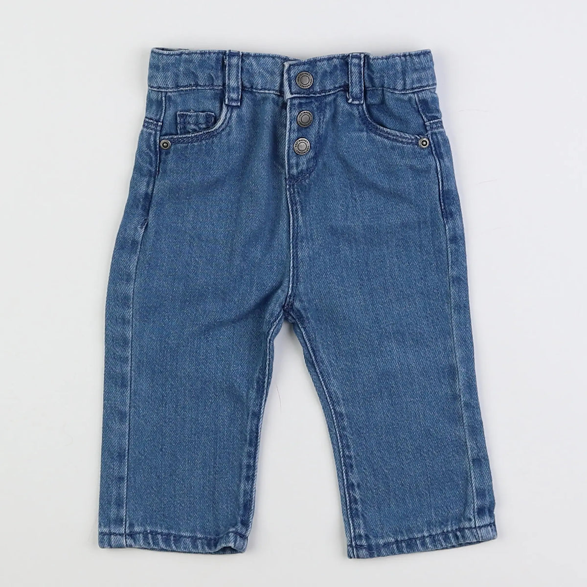 Vertbaudet - pantalon bleu - 6 mois