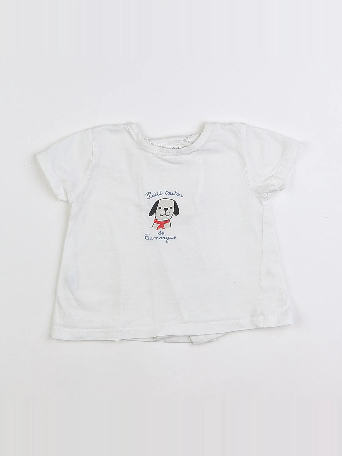 Boutchou - tee-shirt blanc - 9 mois