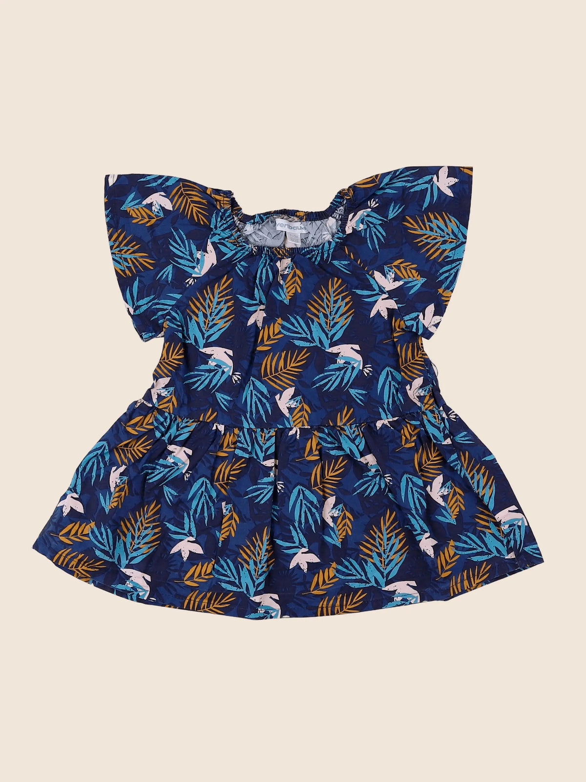 Vertbaudet - robe bleu - 9 mois