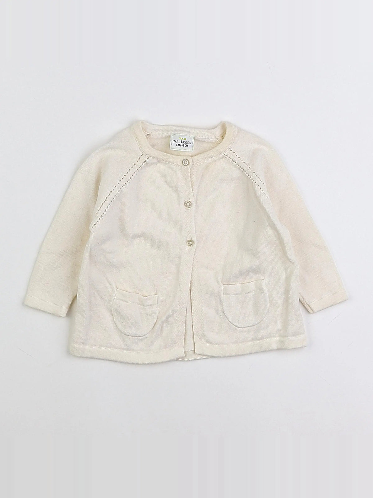 Tape à l'oeil - gilet beige - 6 mois