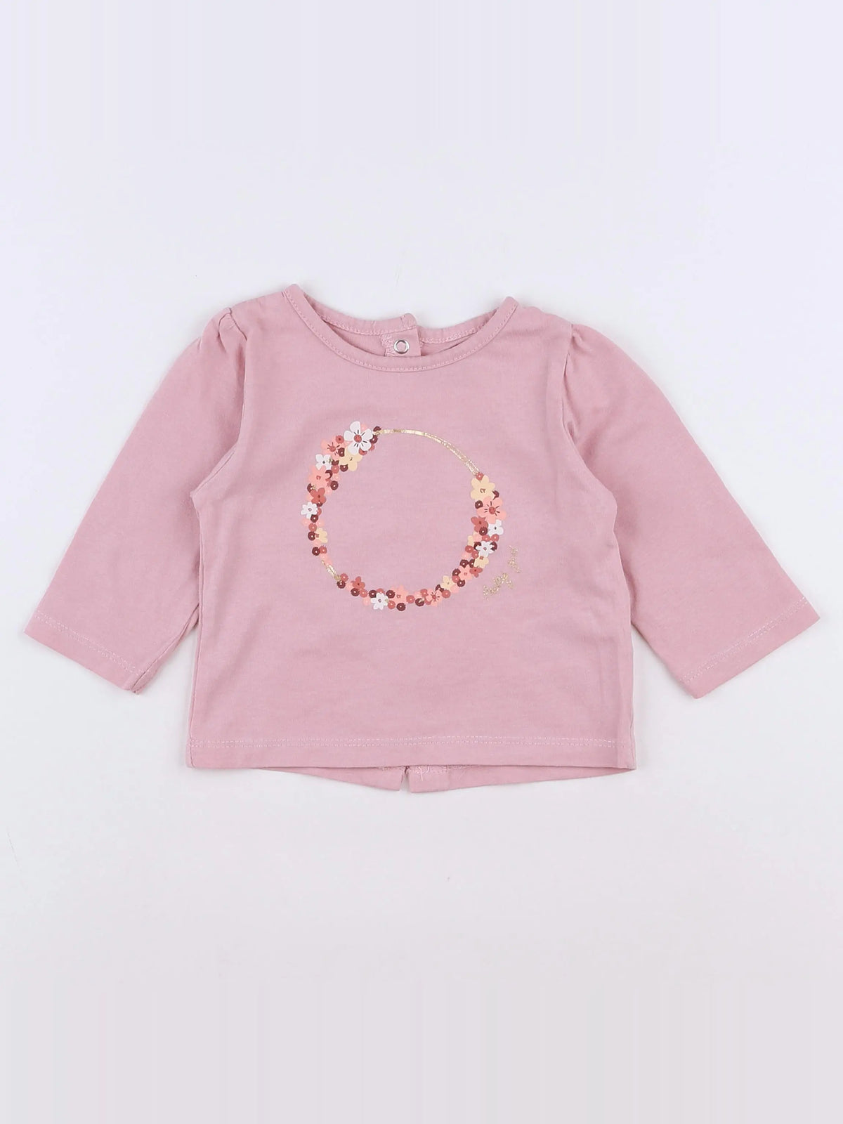 Vertbaudet - tee-shirt rose - 3 mois