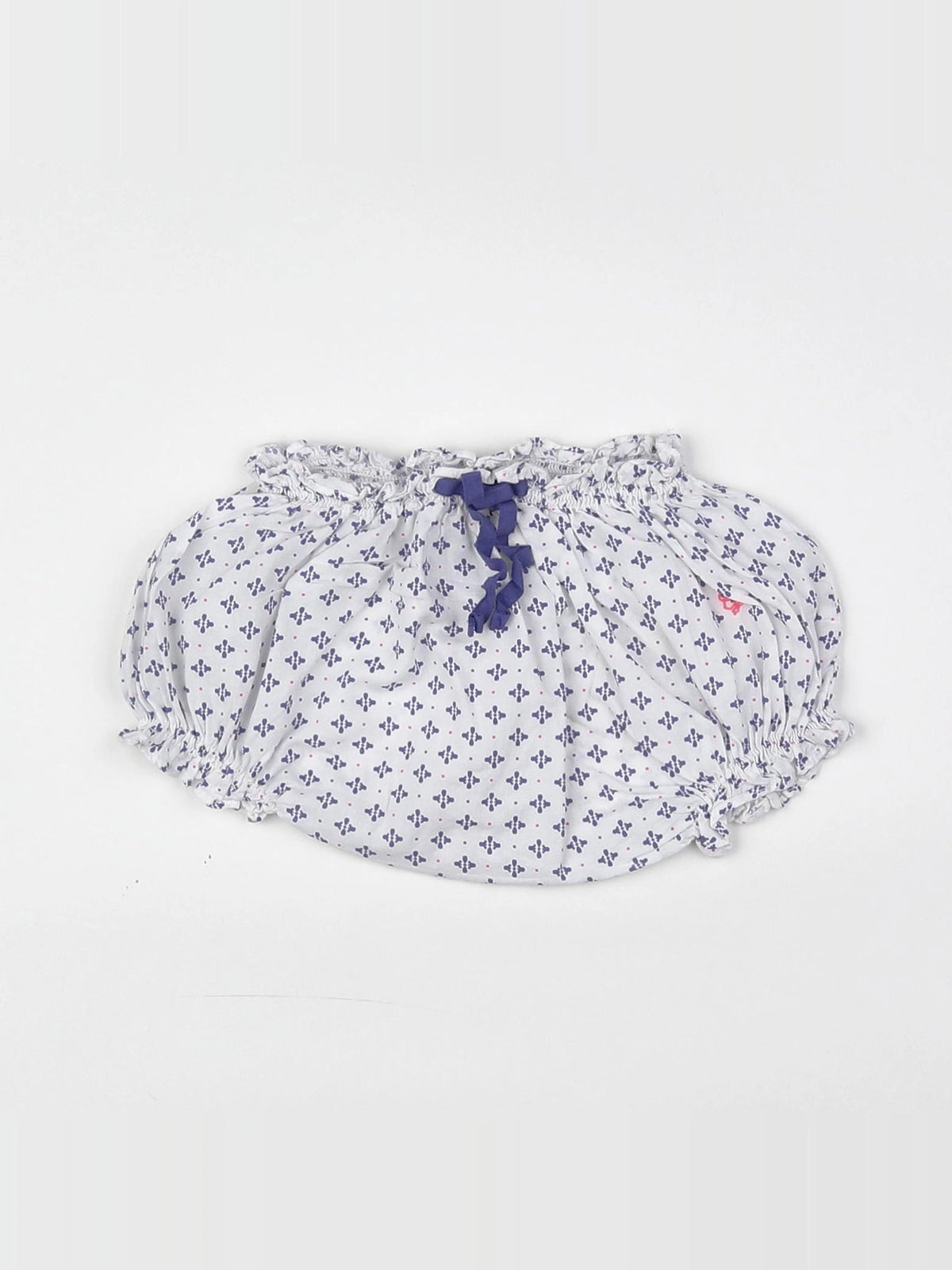 Cyrillus - bloomer blanc, bleu - 6 mois