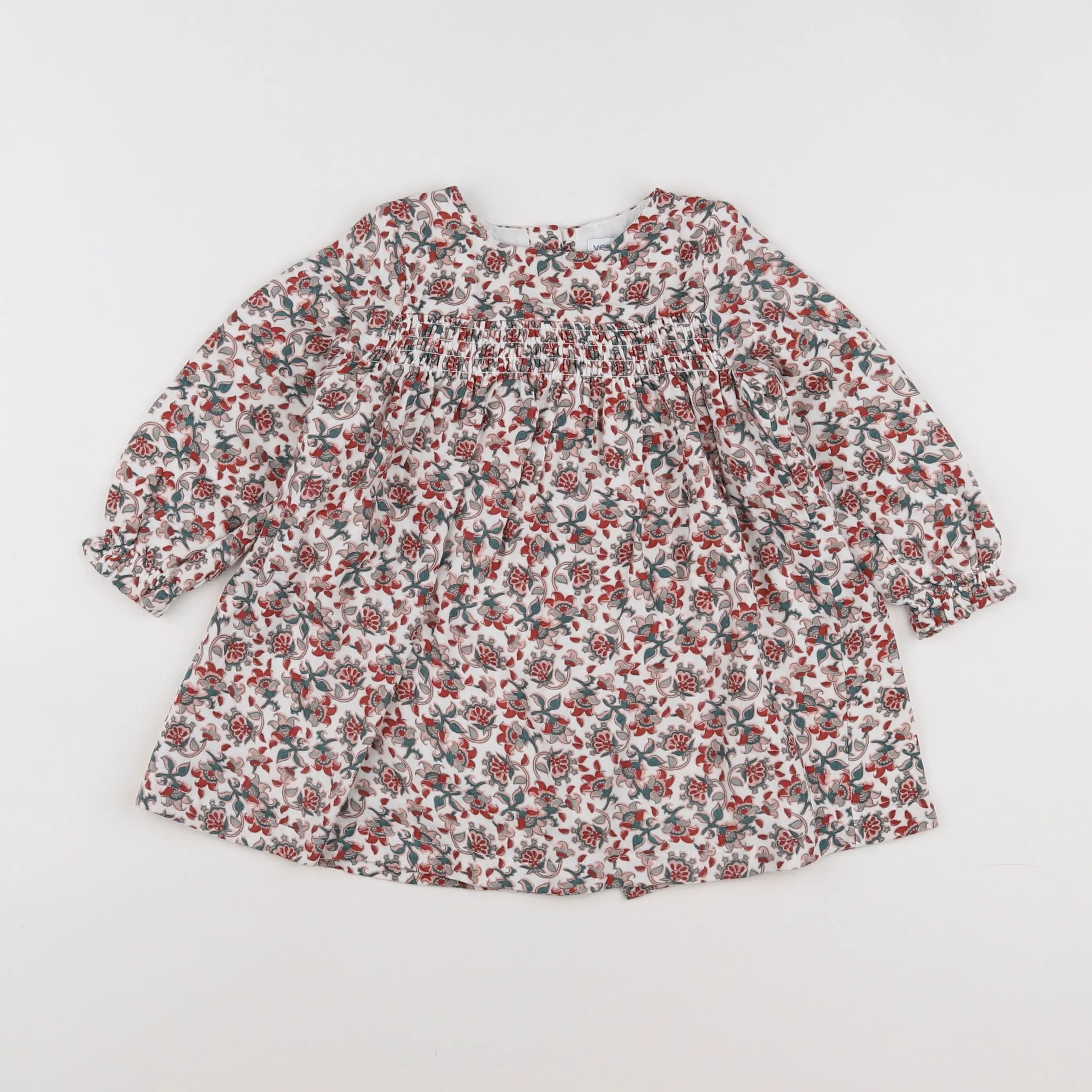 Vertbaudet - robe multicolore - 18 mois