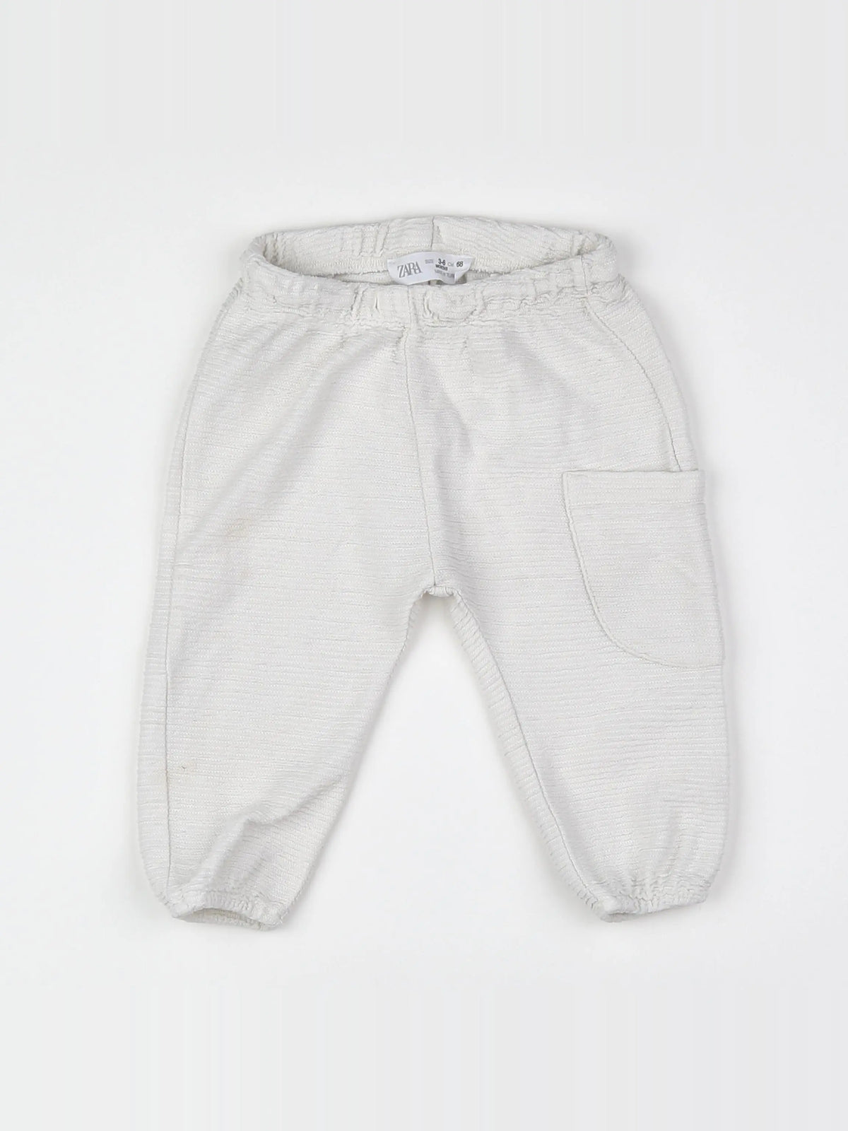Zara - pantalon blanc - 3/6 mois