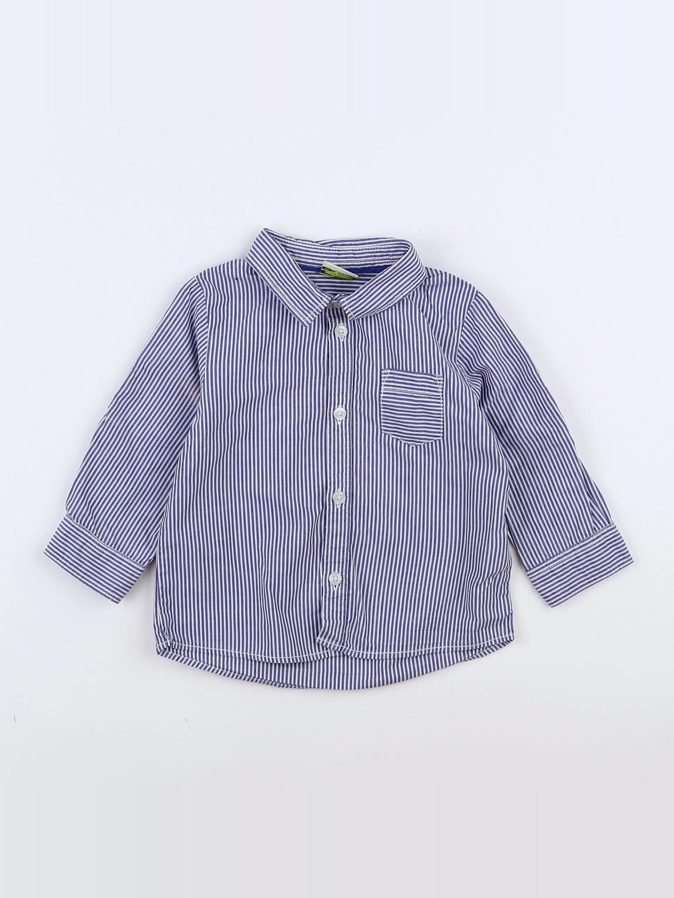 Tape à l'oeil - chemise bleu - 12 mois