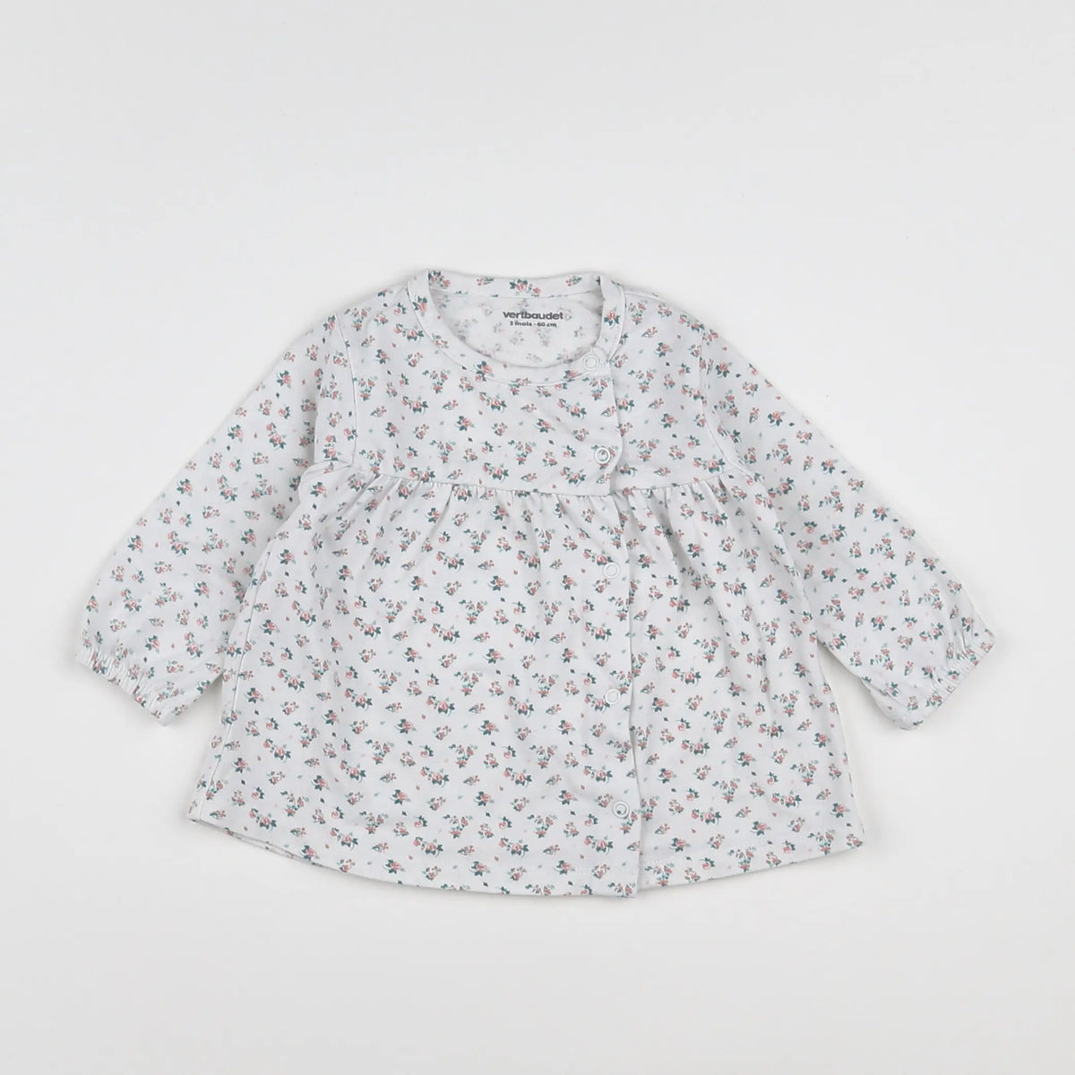 Vertbaudet - robe blanc - 3 mois