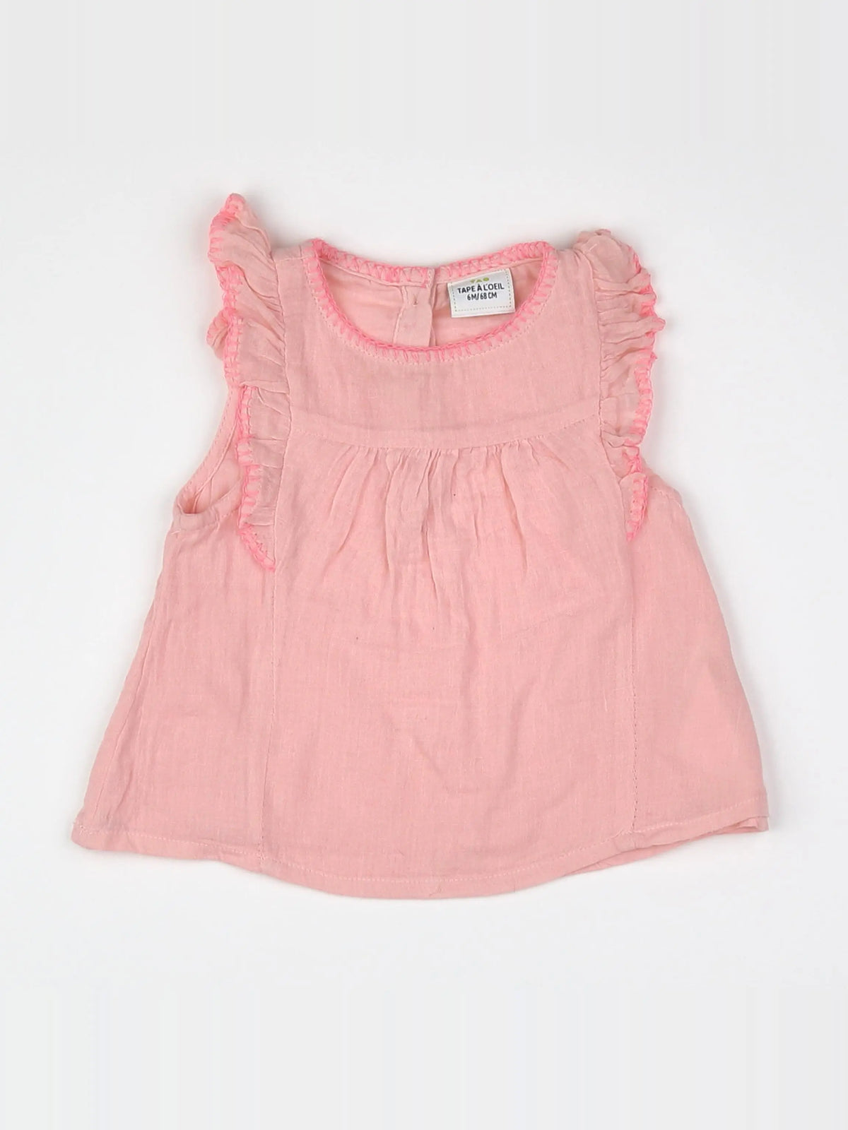 Tape à l'oeil - tee-shirt rose - 6 mois